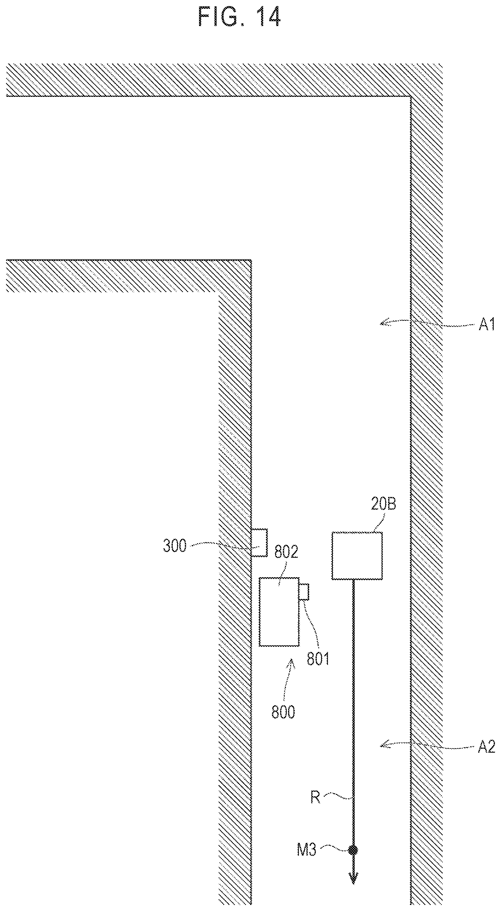 Patent US11776339 Figure 14 – Control system, control method, and computer readable medium for opening and closing a security gate