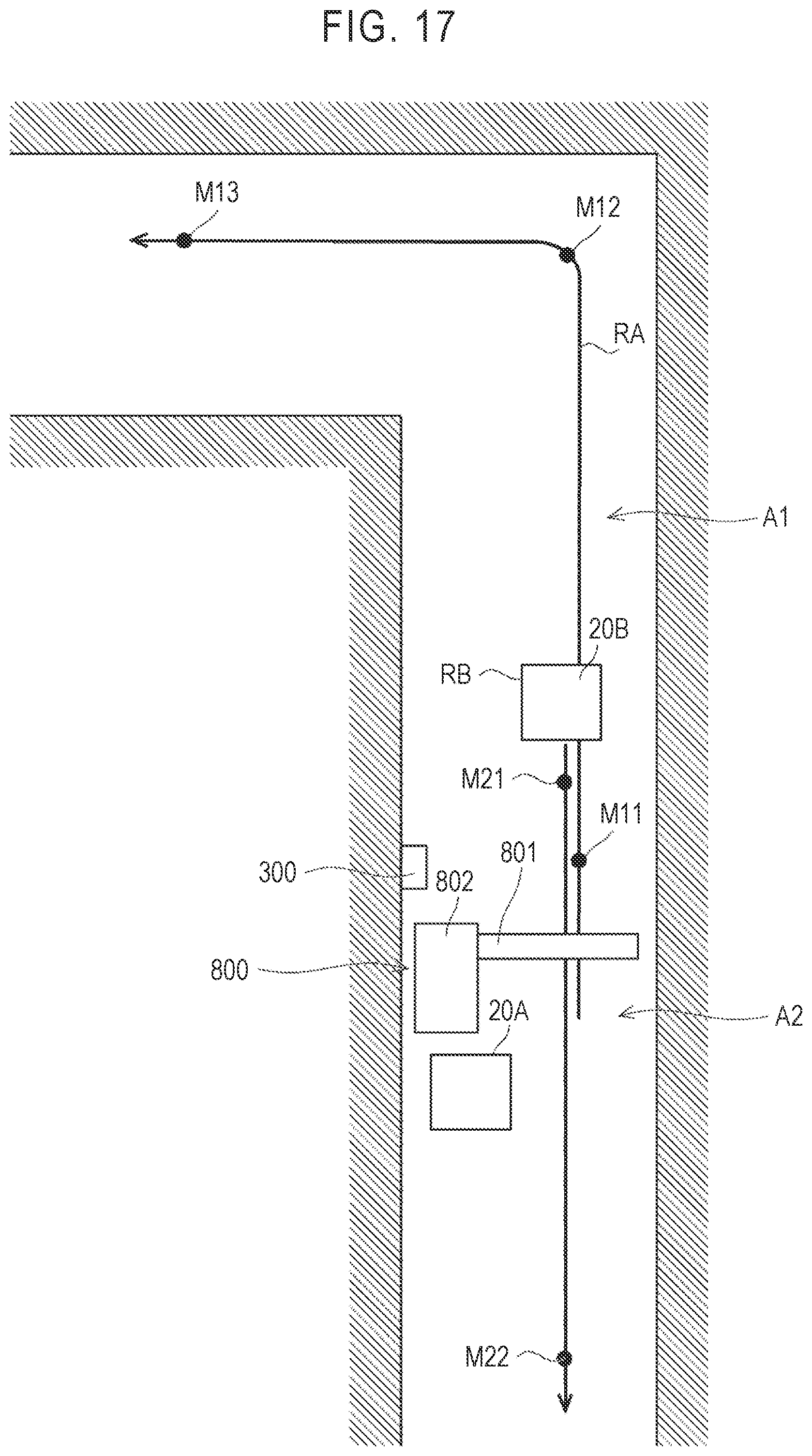 Patent US11776339 Figure 17 – Control system, control method, and computer readable medium for opening and closing a security gate
