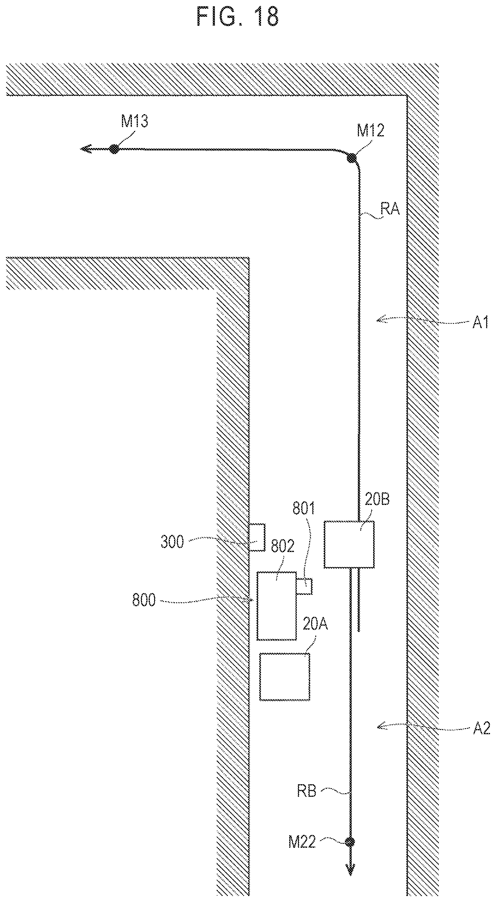 Patent US11776339 Figure 18 – Control system, control method, and computer readable medium for opening and closing a security gate