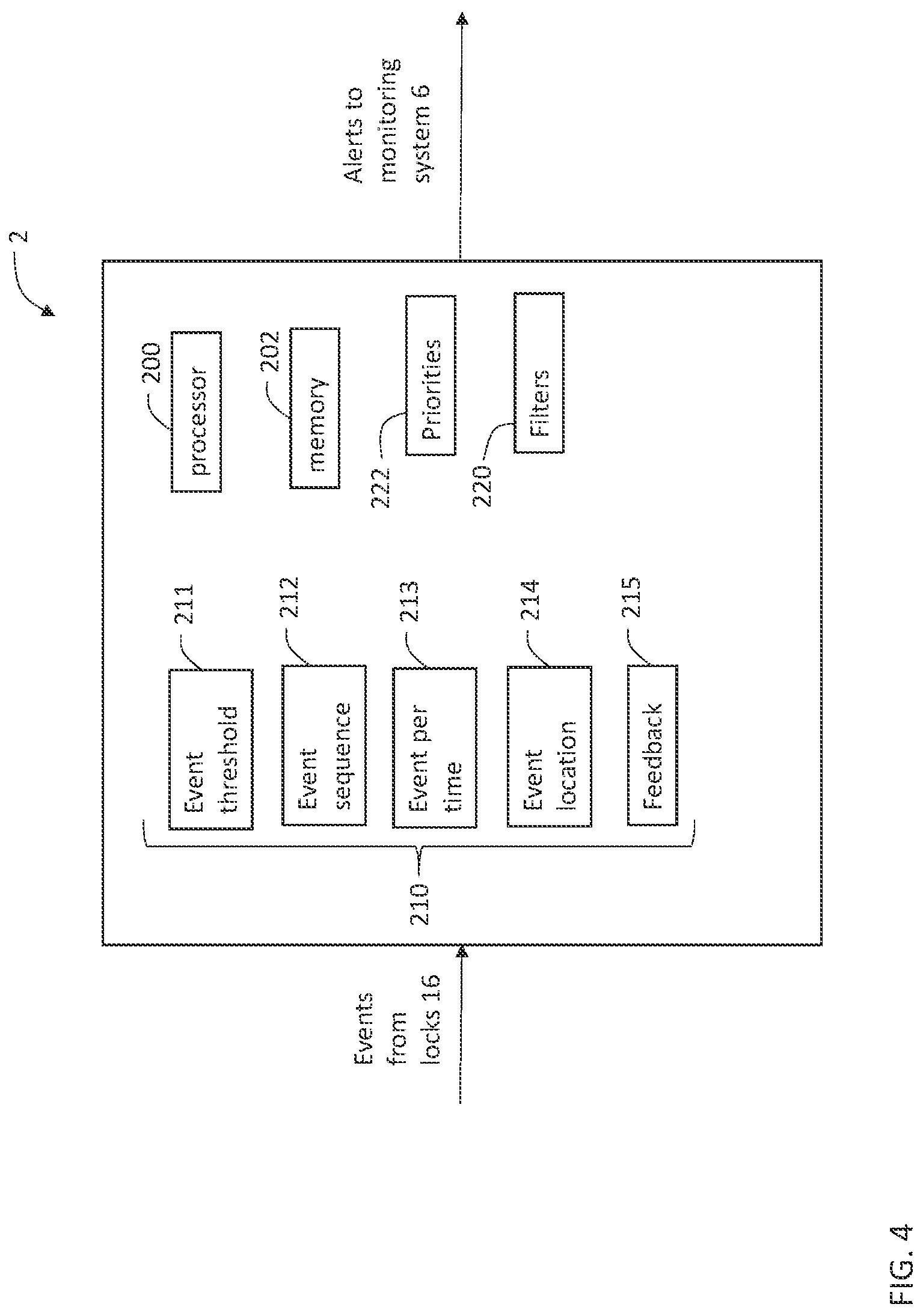 Patent US11776341 Figure 4 – Intruder detection through lock reporting