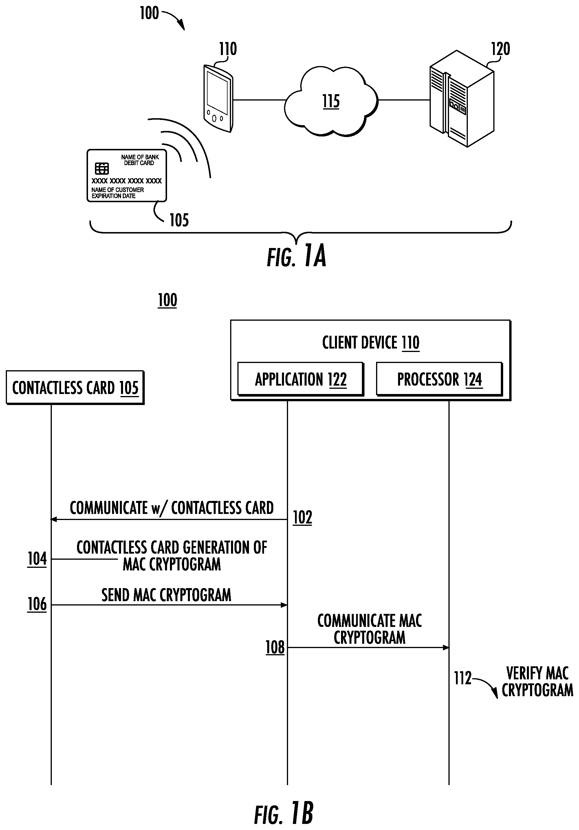 Patent US11776348 Figure 1 – Contactless card personal identification system
