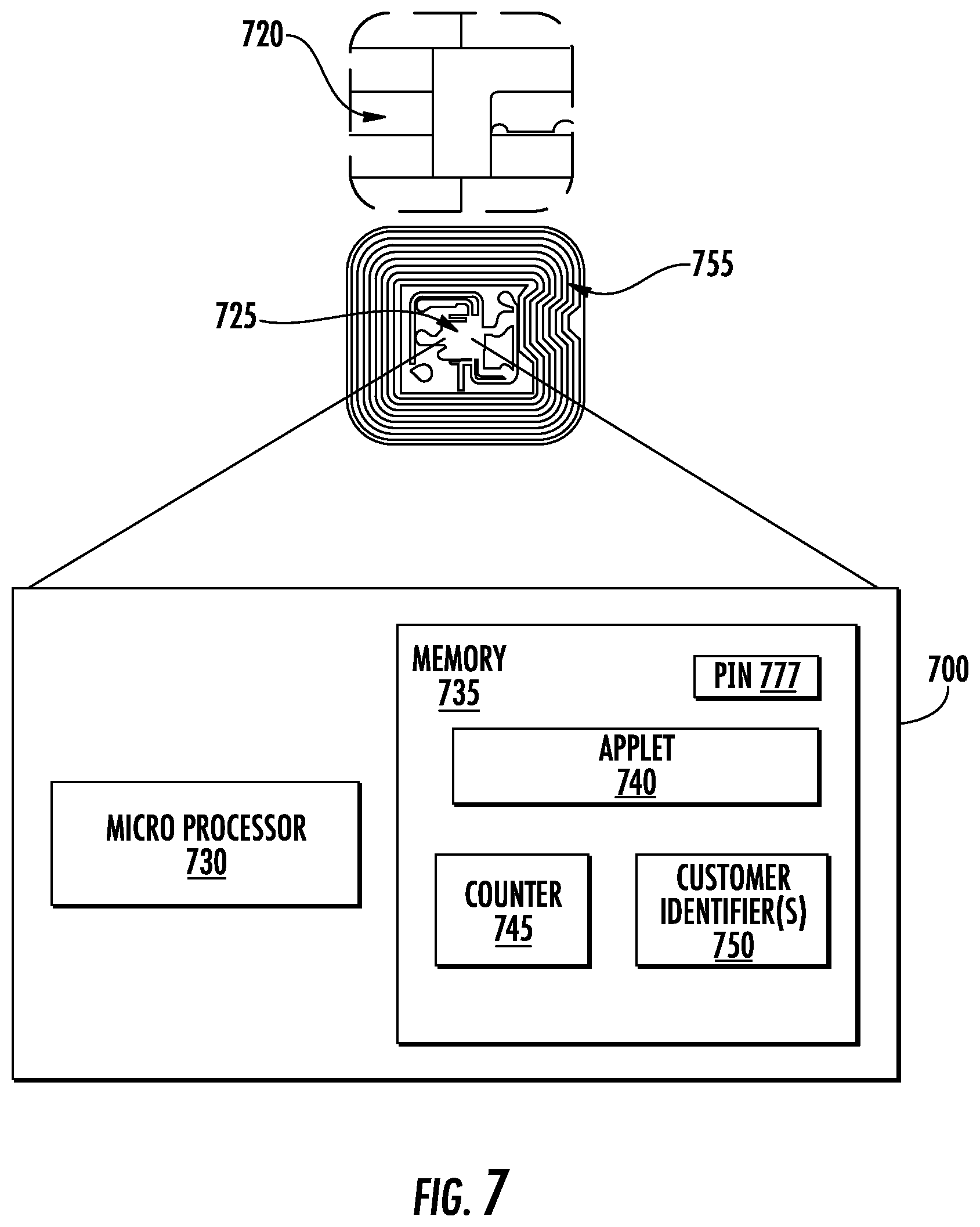 Patent US11776348 Figure 11 – Contactless card personal identification system
