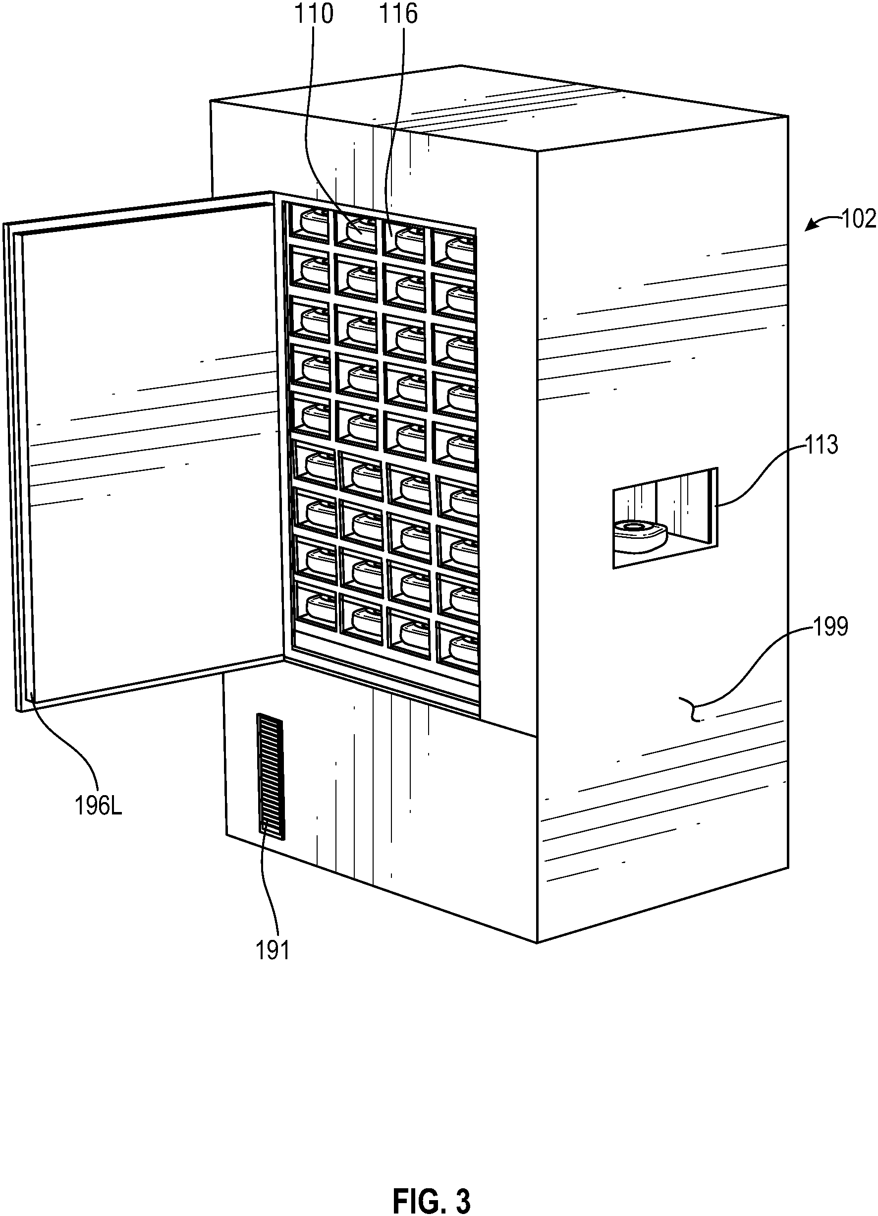 Patent US11776351 Figure 3 – Autonomous food station