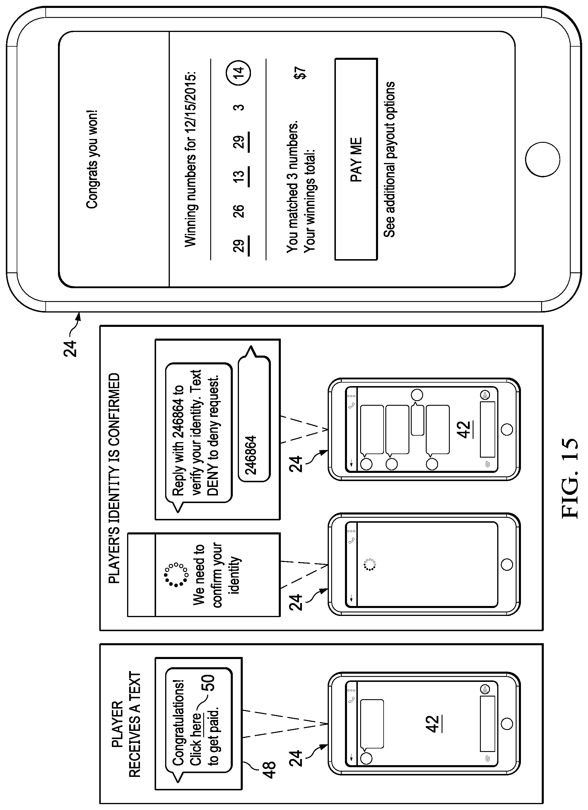 Patent US11776355 Figure 17 – Processing of a game-playing transaction based on location