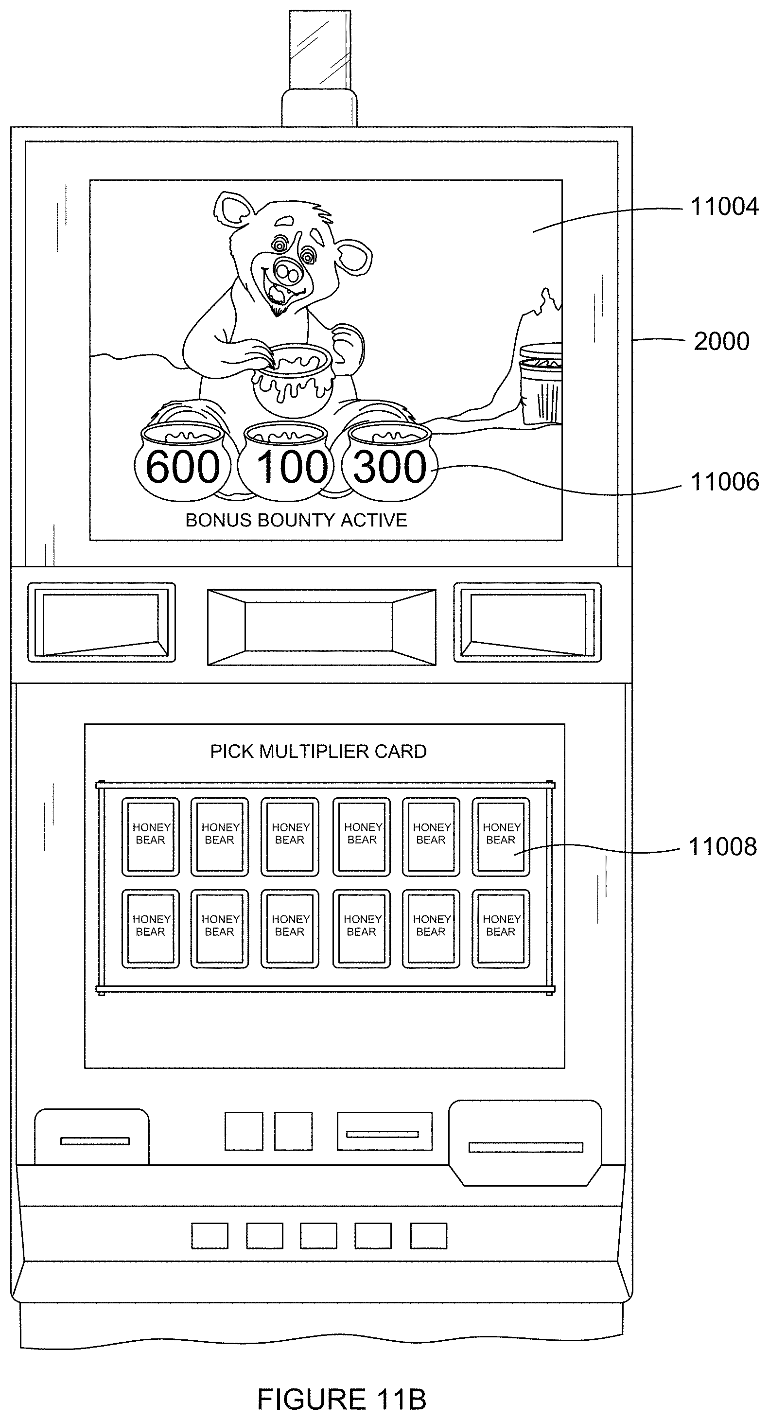 Patent US11776357 Figure 12 – Gaming system and gaming machines utilizing tickets having a feature trigger