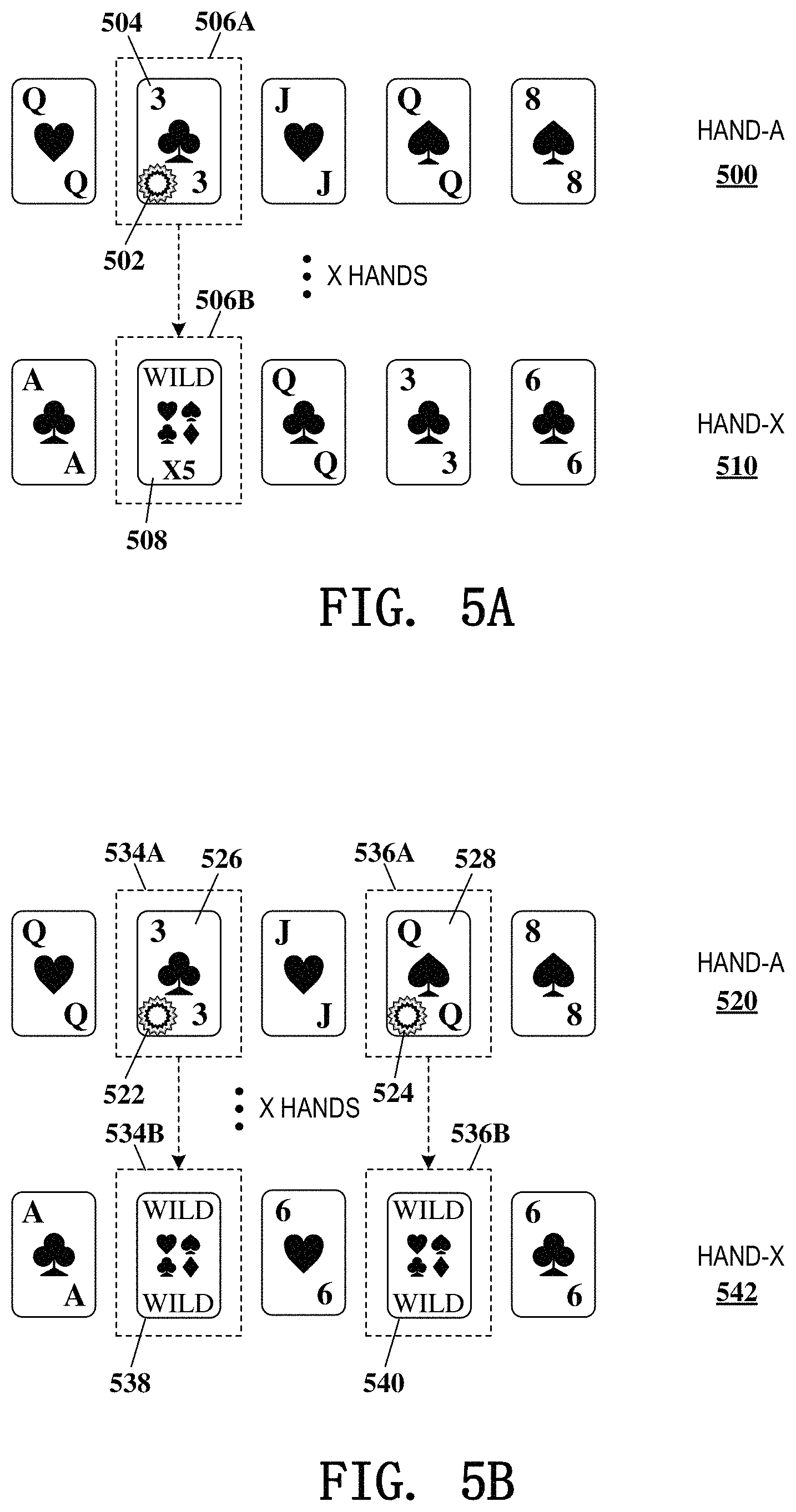 Patent US11776359 Figure 5 – Gaming devices and methods for enhancing future gaming events