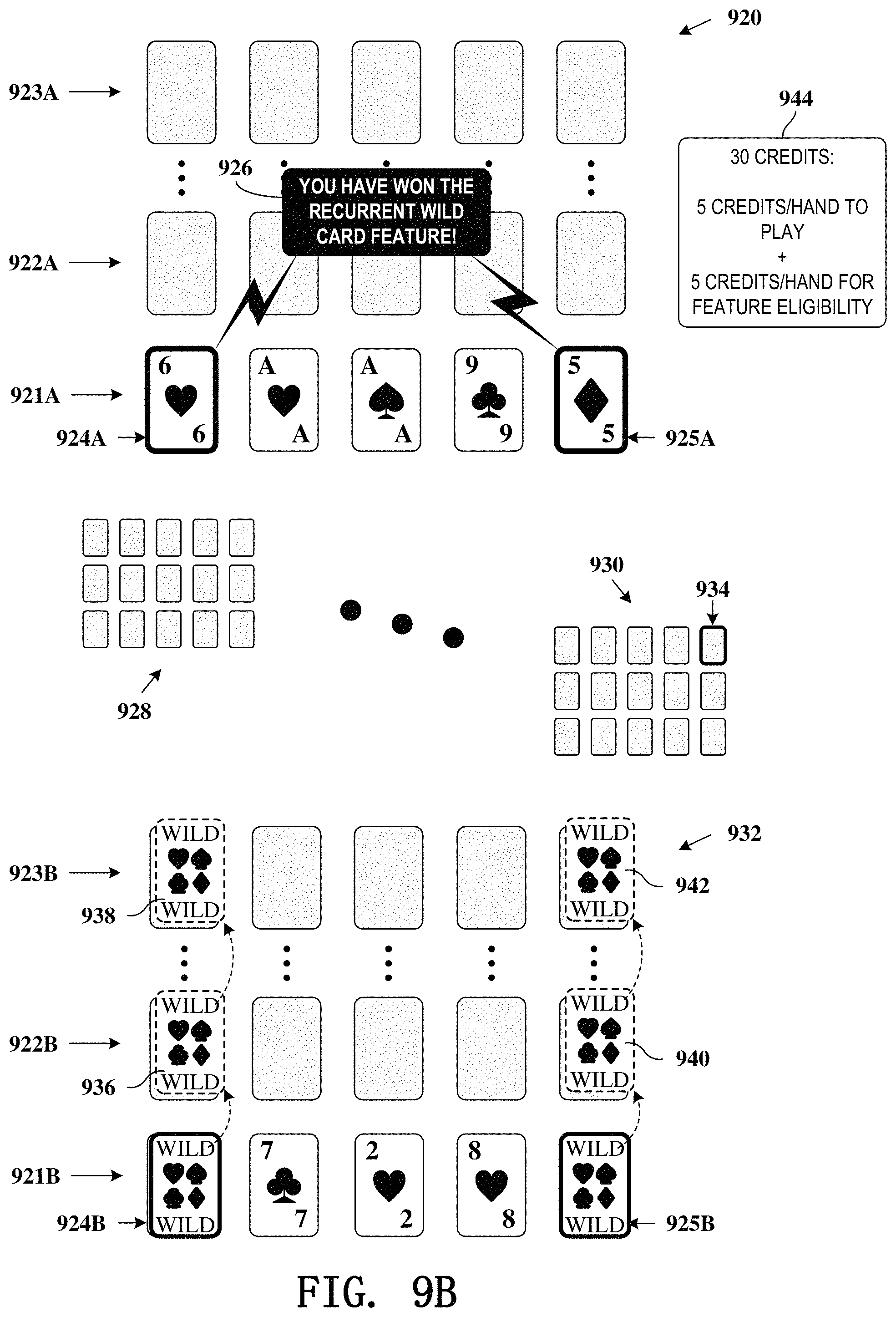 Patent US11776359 Figure 10 – Gaming devices and methods for enhancing future gaming events