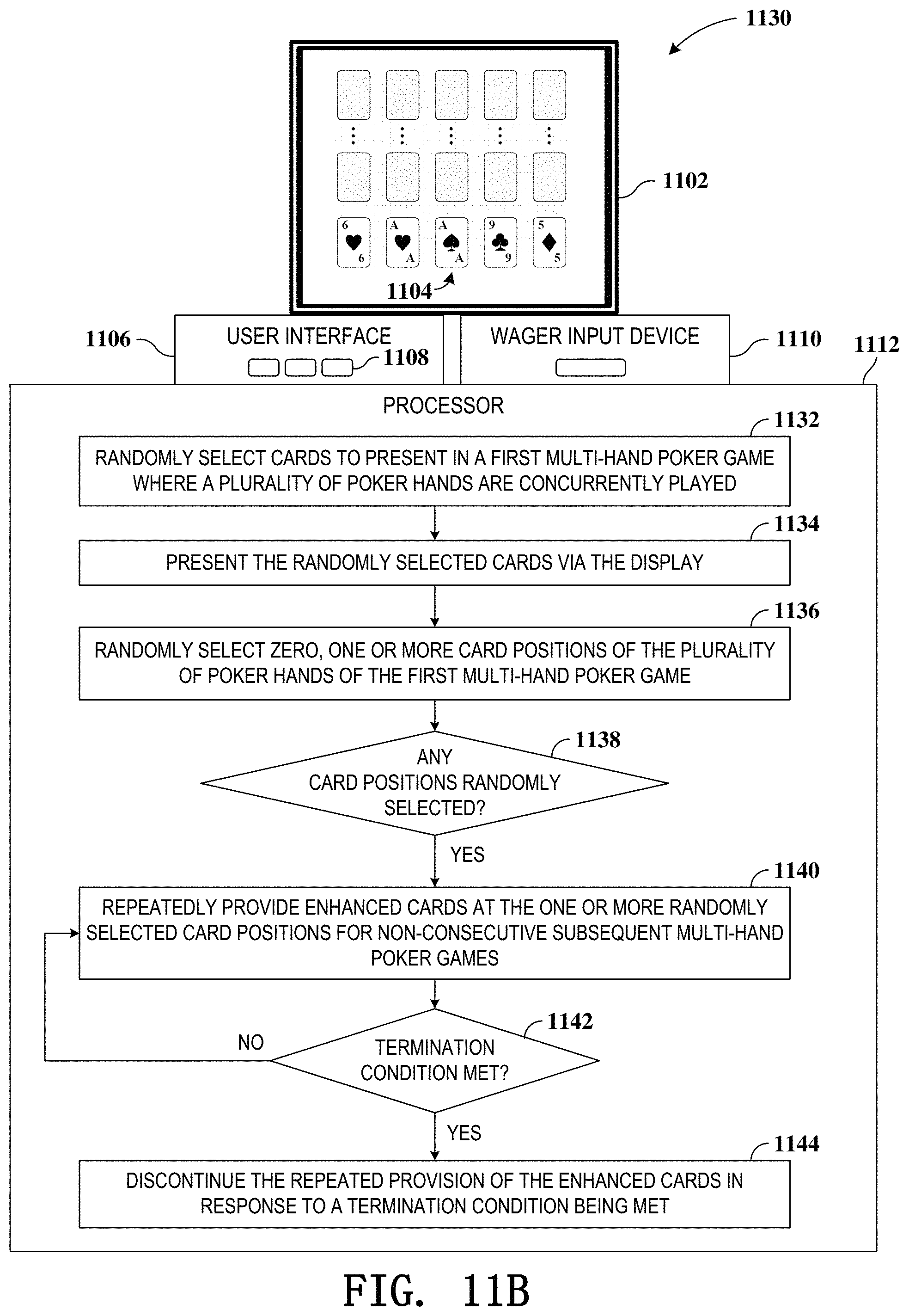 Patent US11776359 Figure 14 – Gaming devices and methods for enhancing future gaming events
