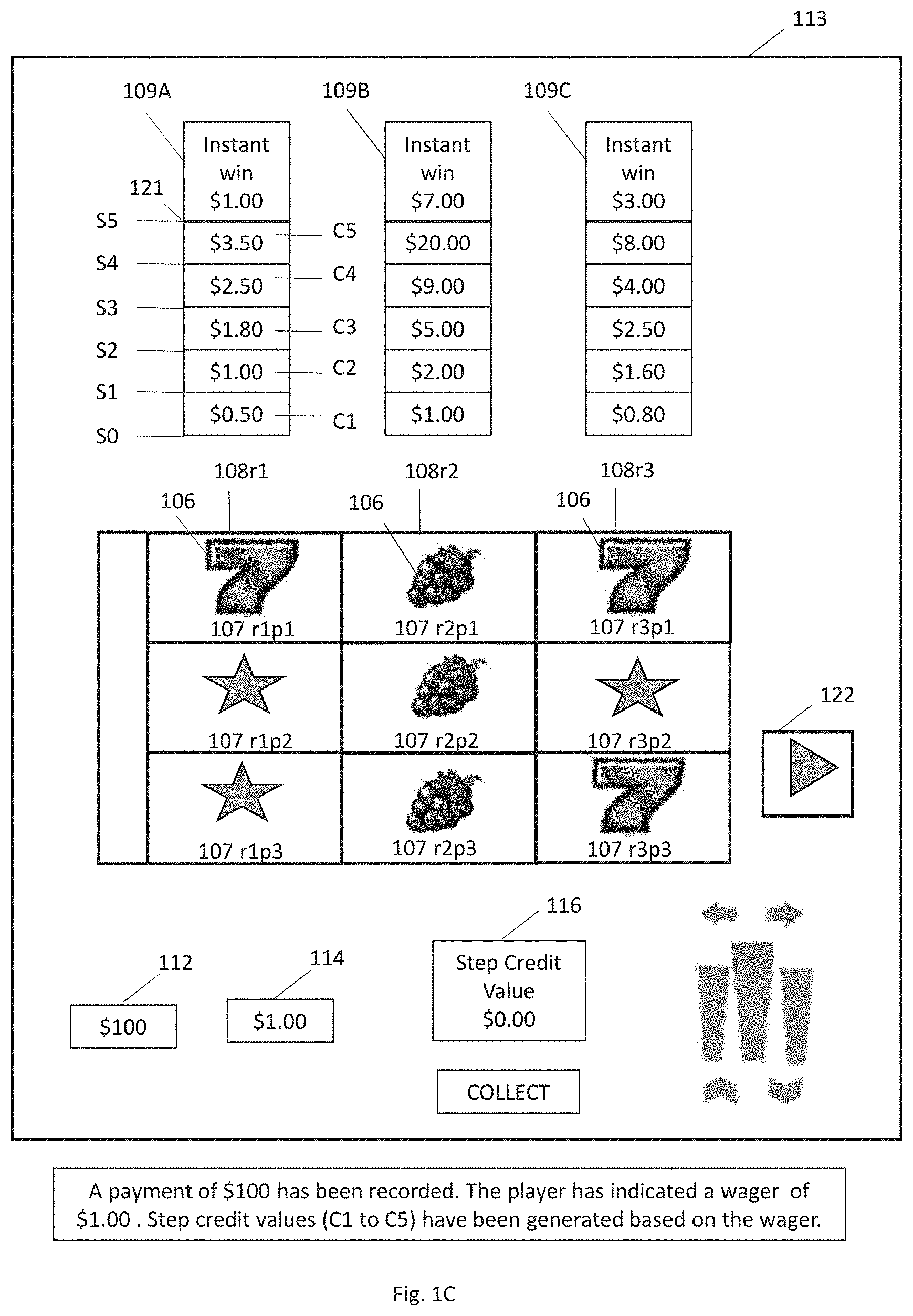 Patent US11776360 Figure 3 – Gaming devices and methods for operating a gaming device