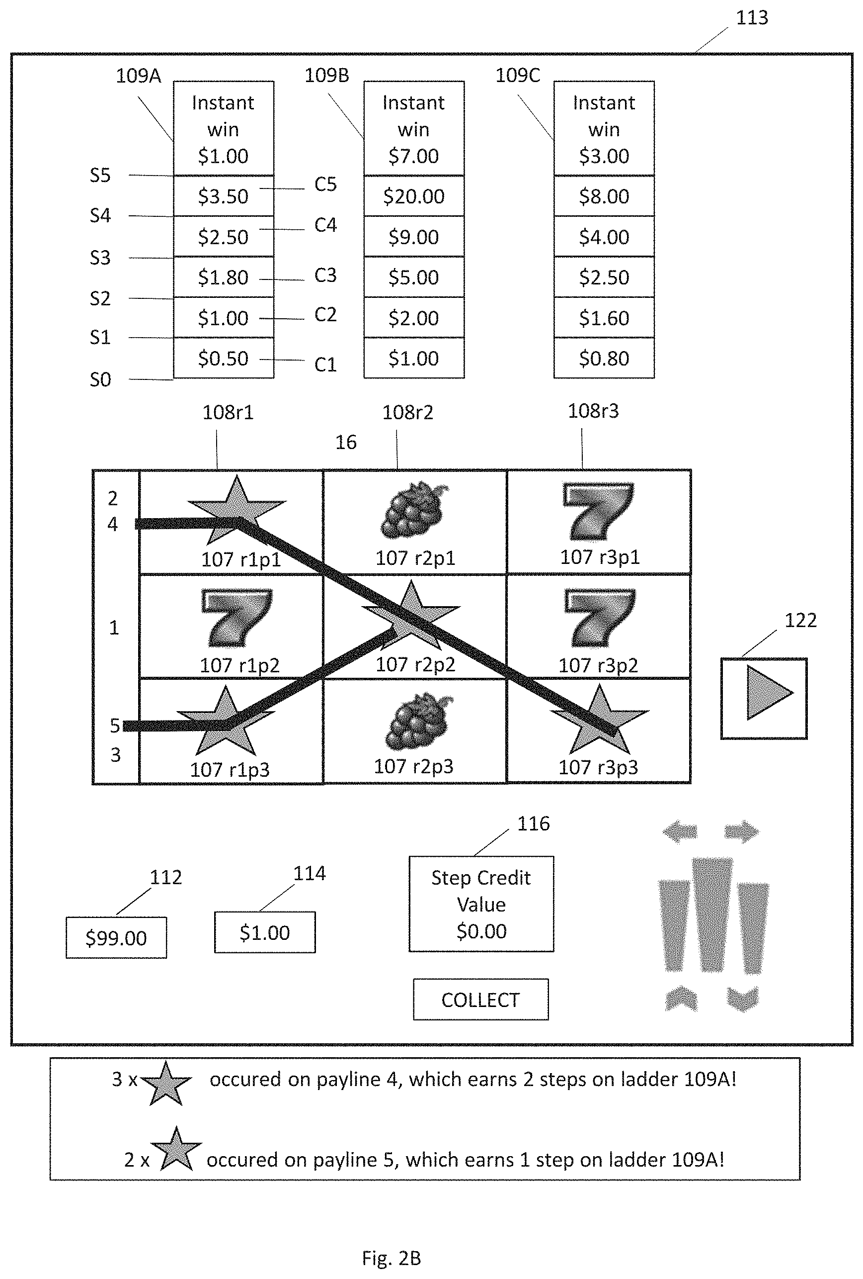 Patent US11776360 Figure 5 – Gaming devices and methods for operating a gaming device