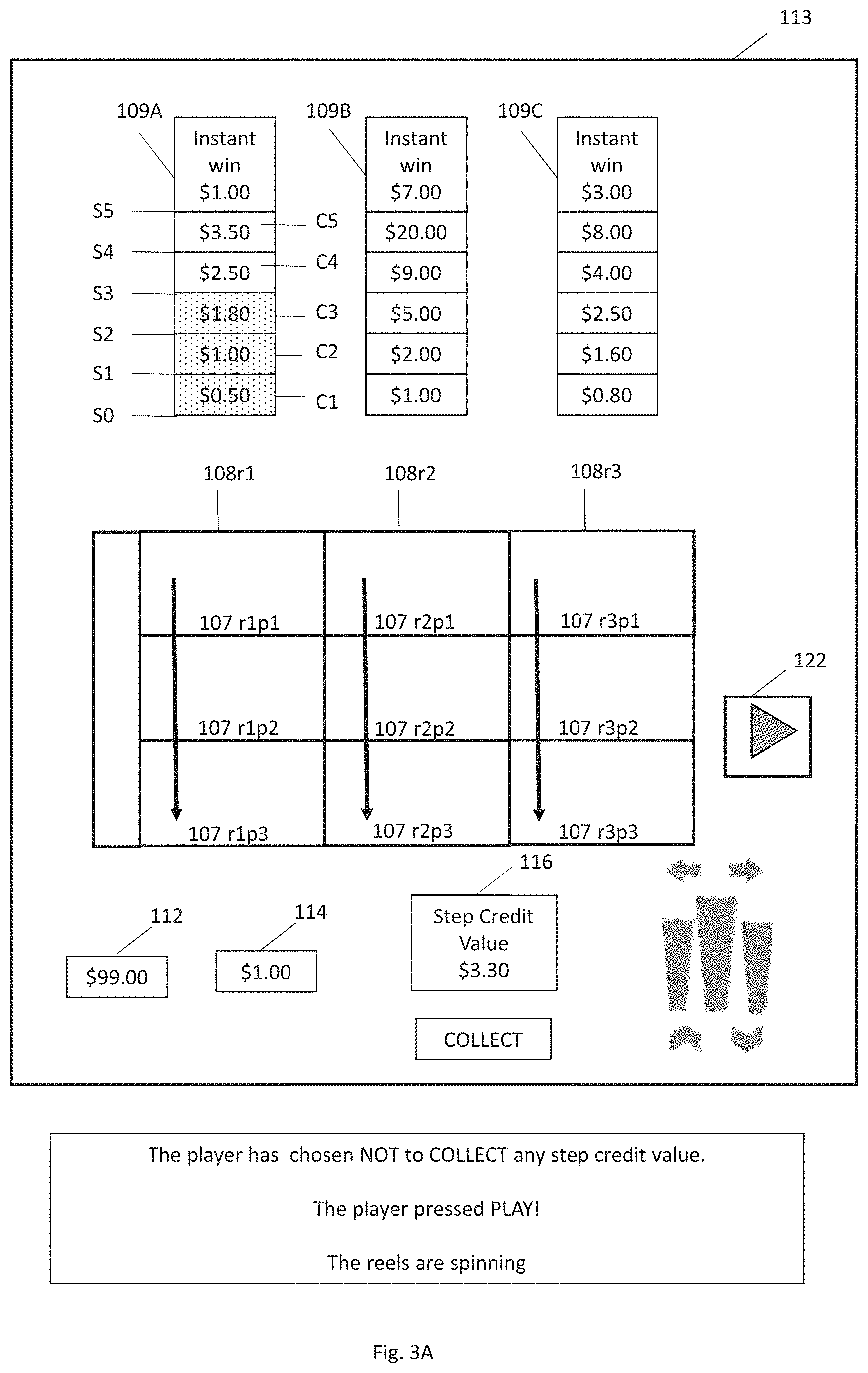 Patent US11776360 Figure 7 – Gaming devices and methods for operating a gaming device