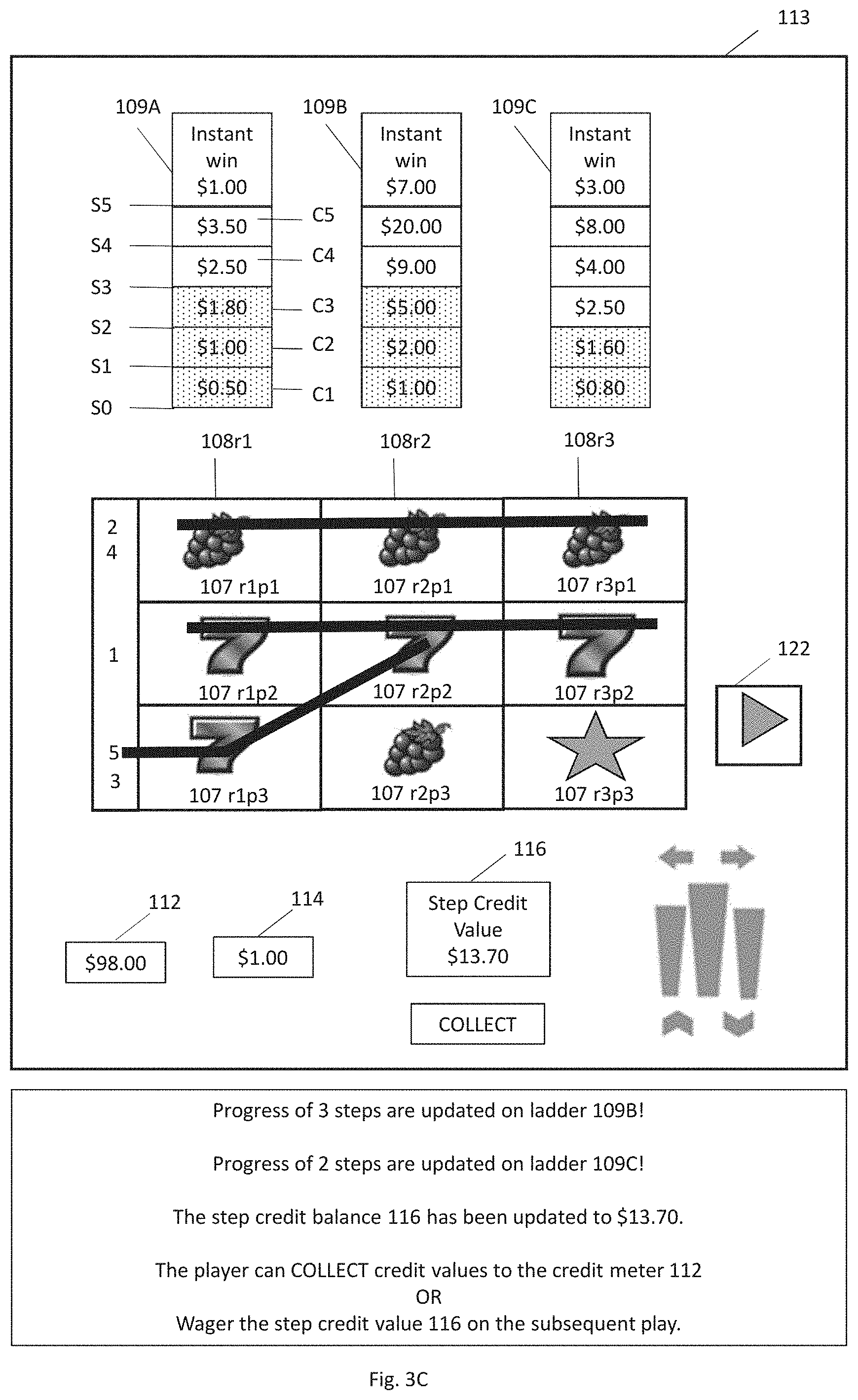 Patent US11776360 Figure 9 – Gaming devices and methods for operating a gaming device