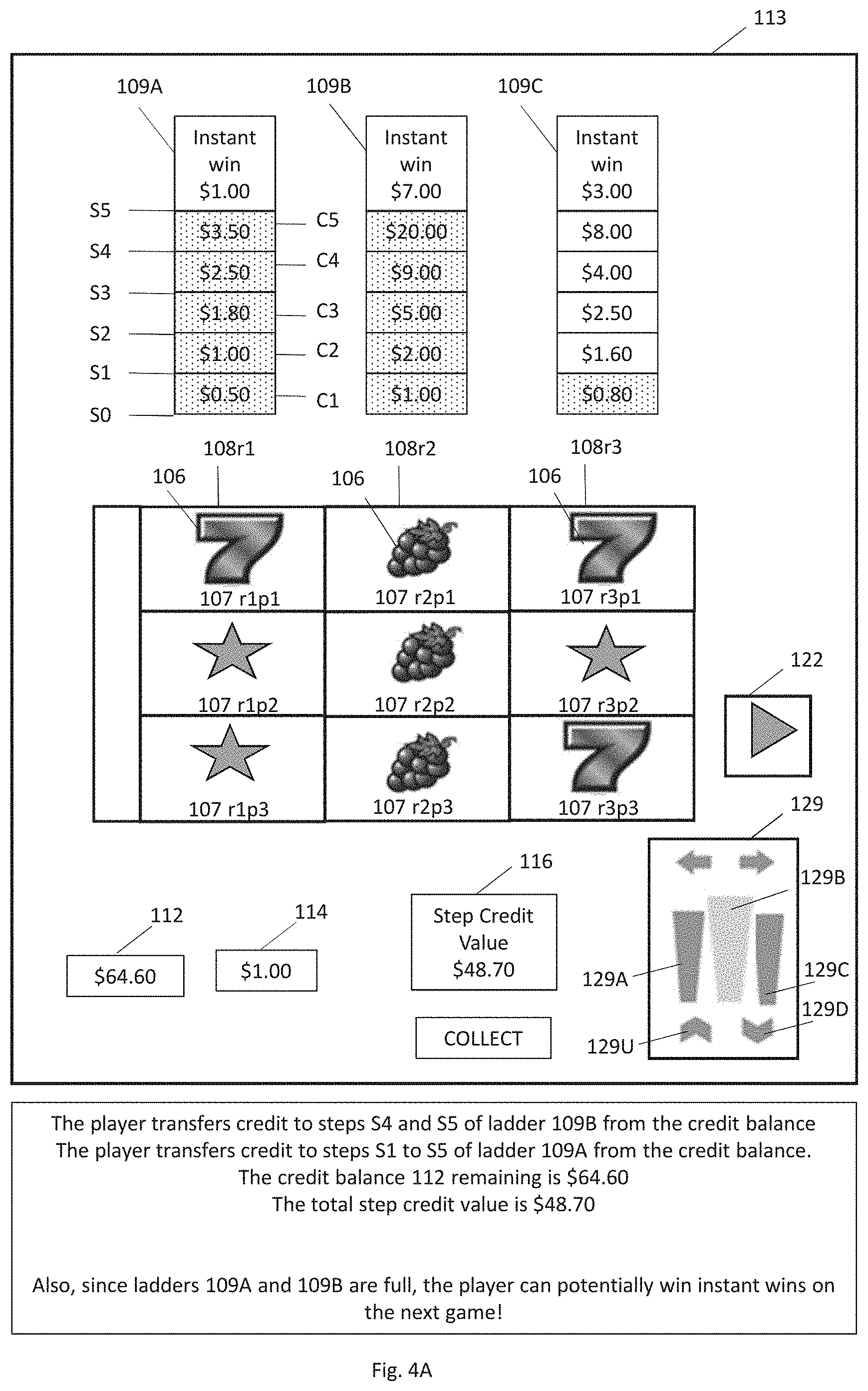 Patent US11776360 Figure 11 – Gaming devices and methods for operating a gaming device