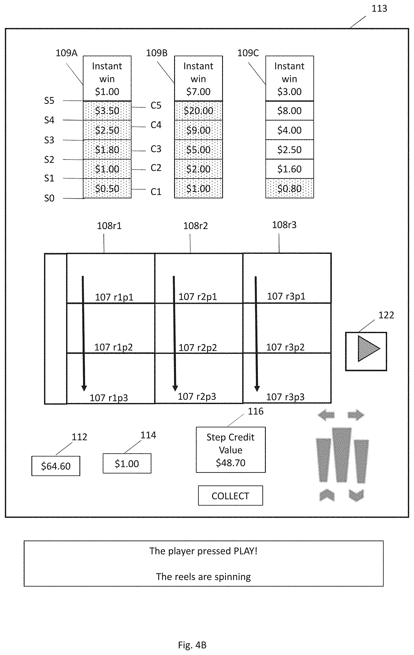 Patent US11776360 Figure 12 – Gaming devices and methods for operating a gaming device