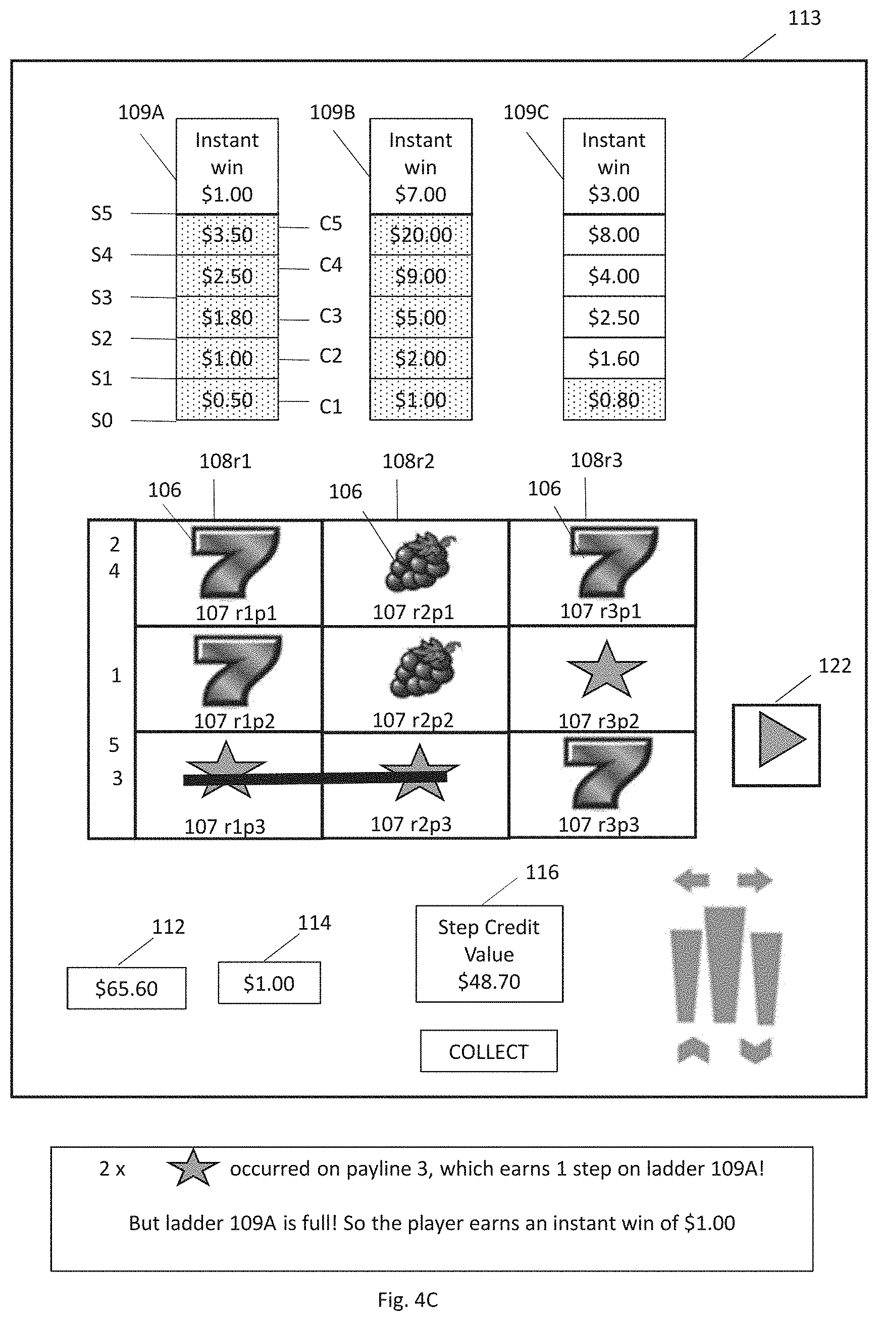 Patent US11776360 Figure 13 – Gaming devices and methods for operating a gaming device