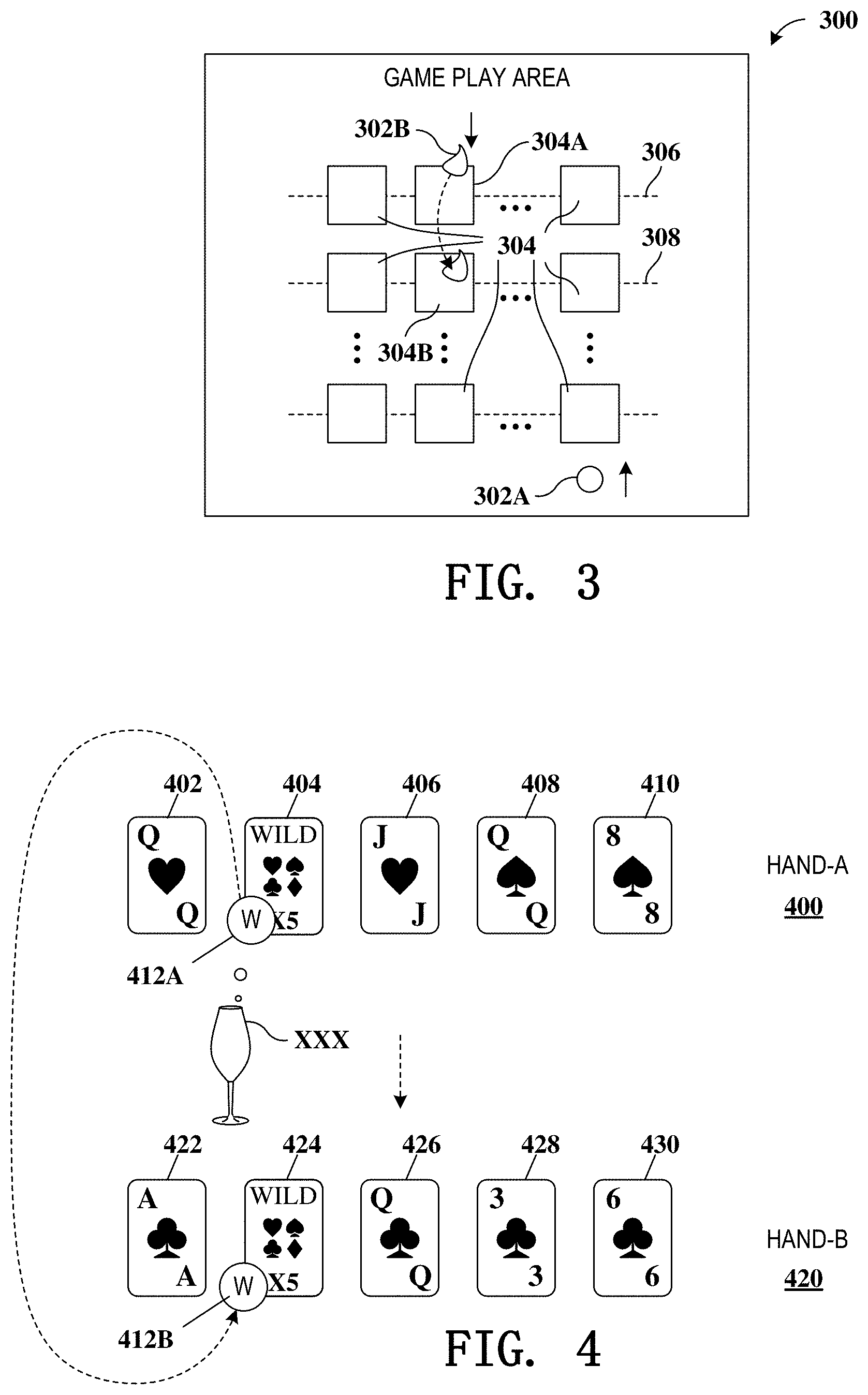 Patent US11776363 Figure 3 – Gaming devices and methods for enriching game play with migrating award enhancements