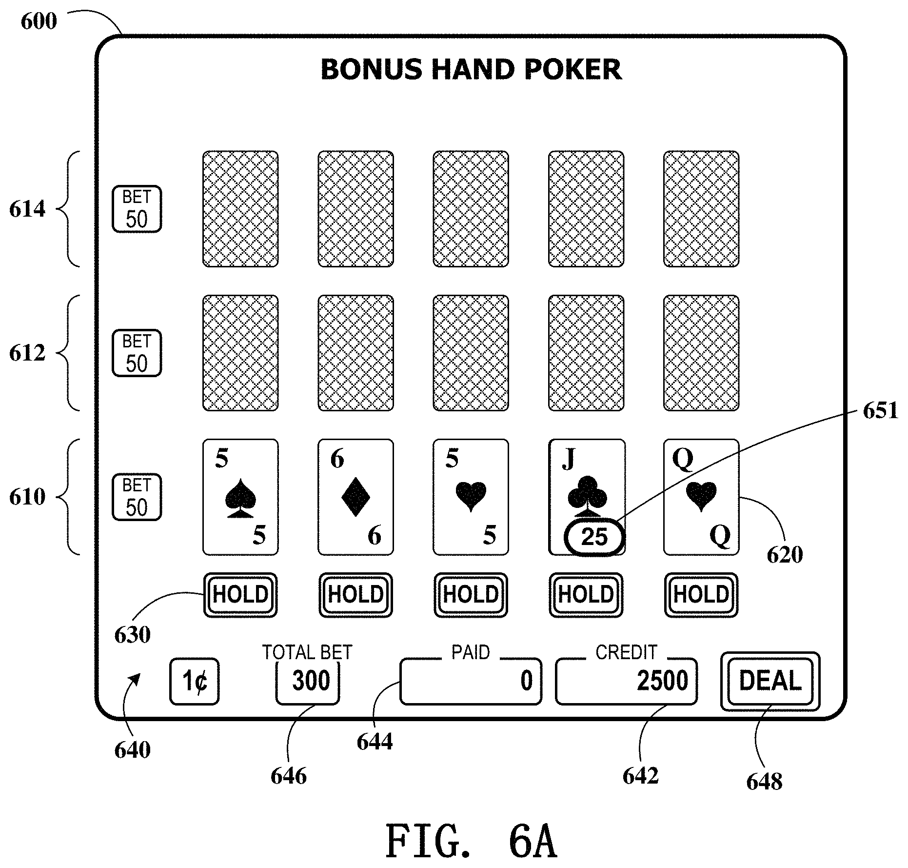 Patent US11776364 Figure 12 – Gaming device having poker lock and improve feature