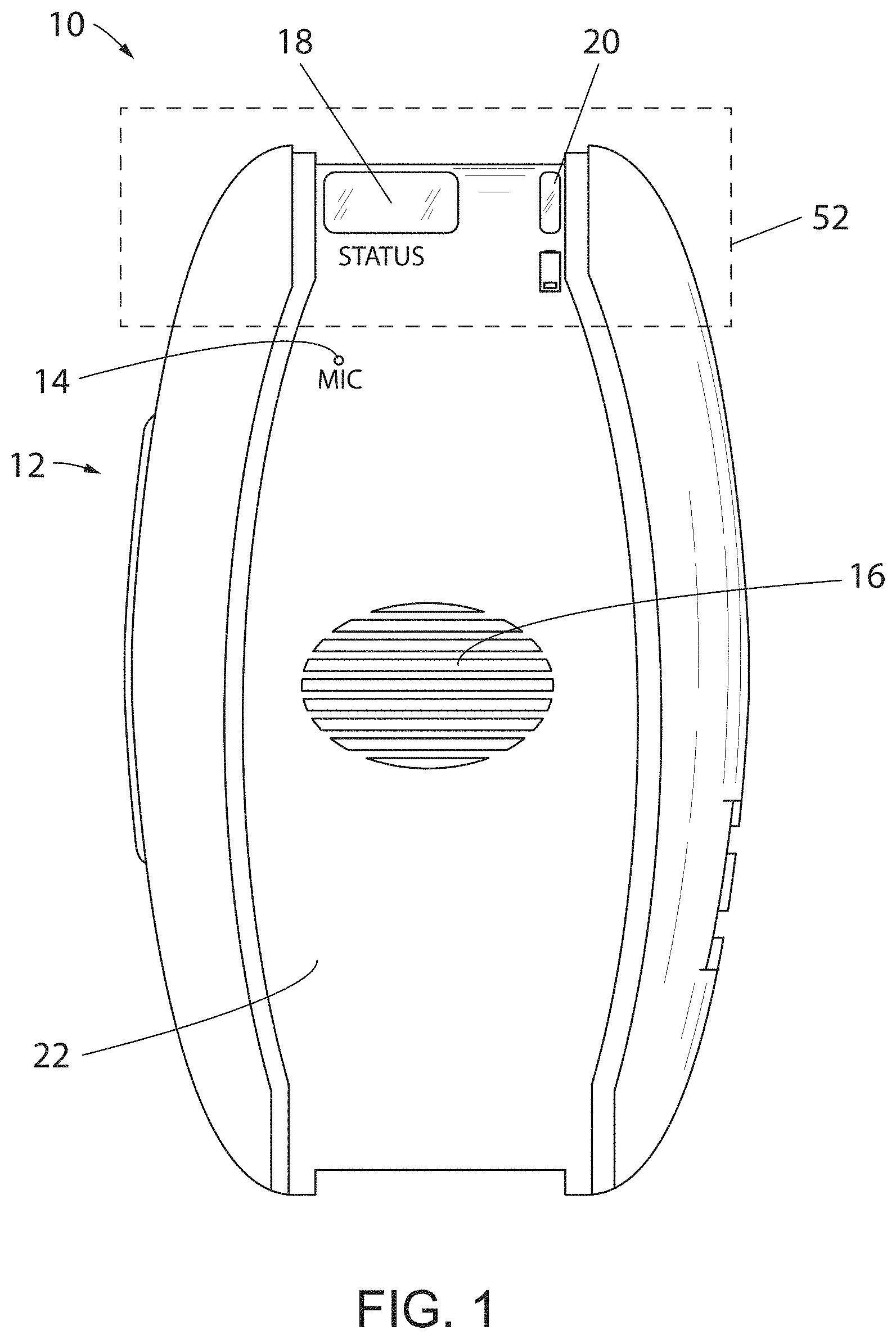 Patent US11776374 Figure 1 – Electronic fall monitoring system