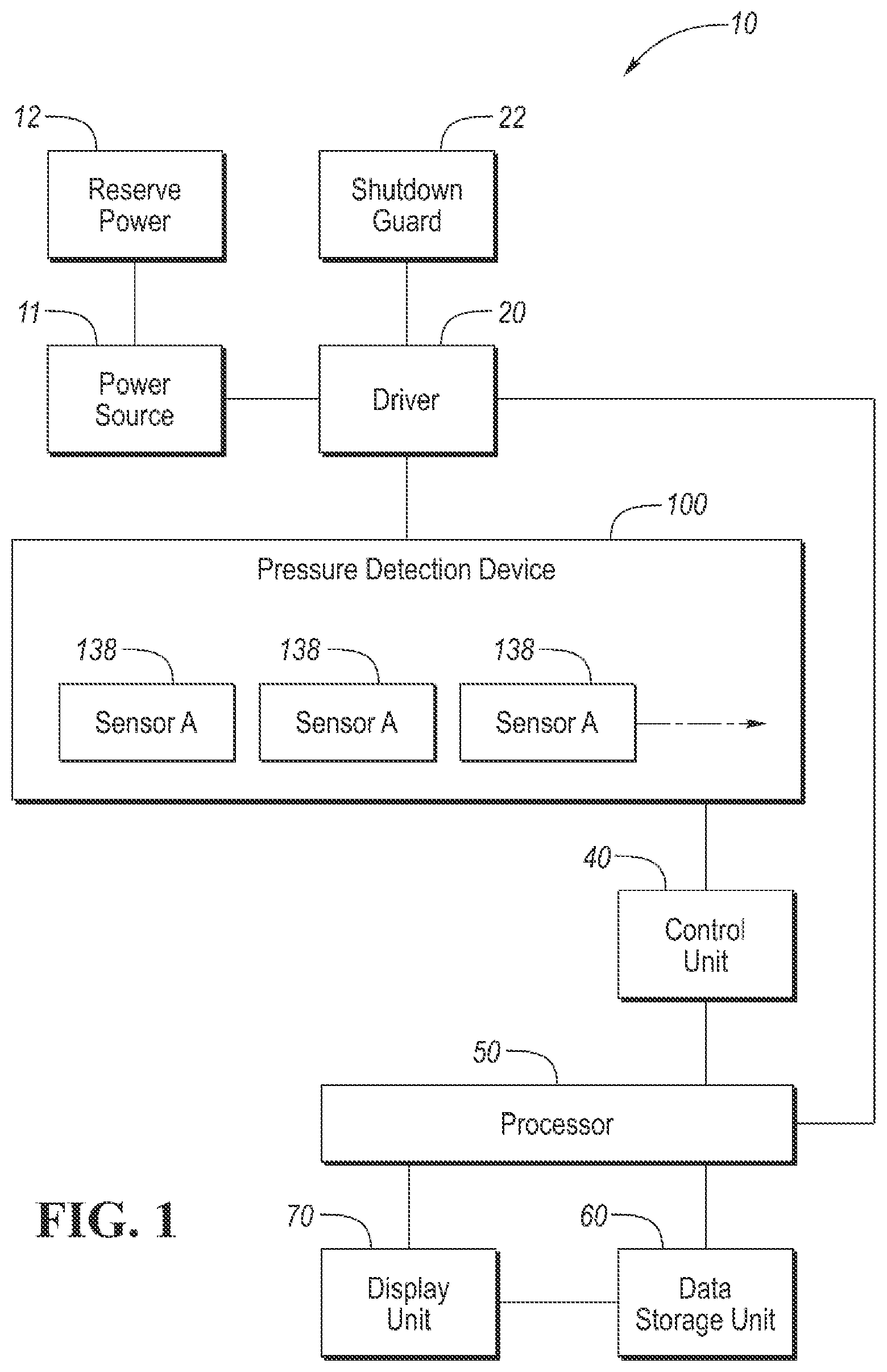Patent US11776375 Figure 1 – Pressure sensing mat with vent holes