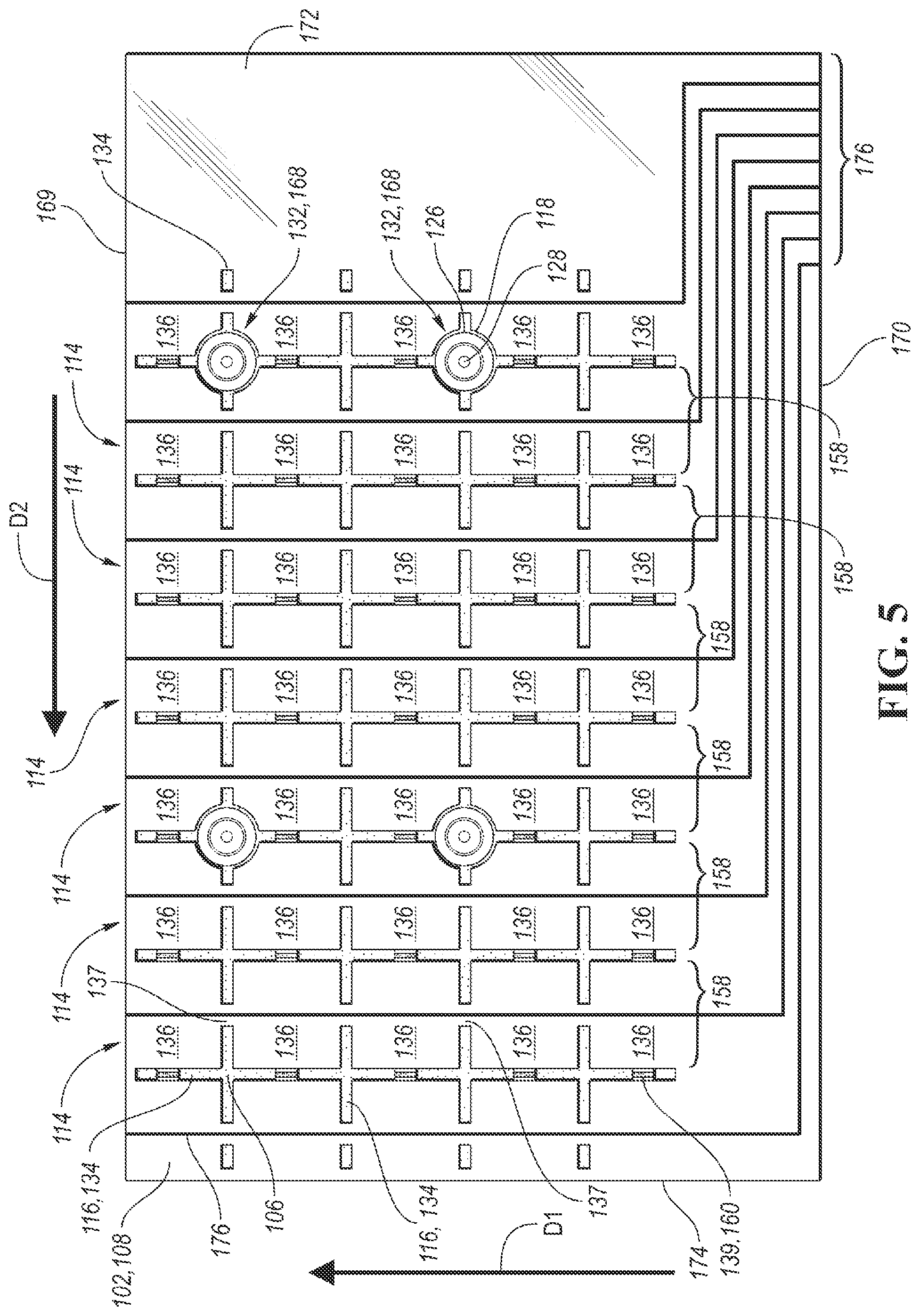 Patent US11776375 Figure 5 – Pressure sensing mat with vent holes