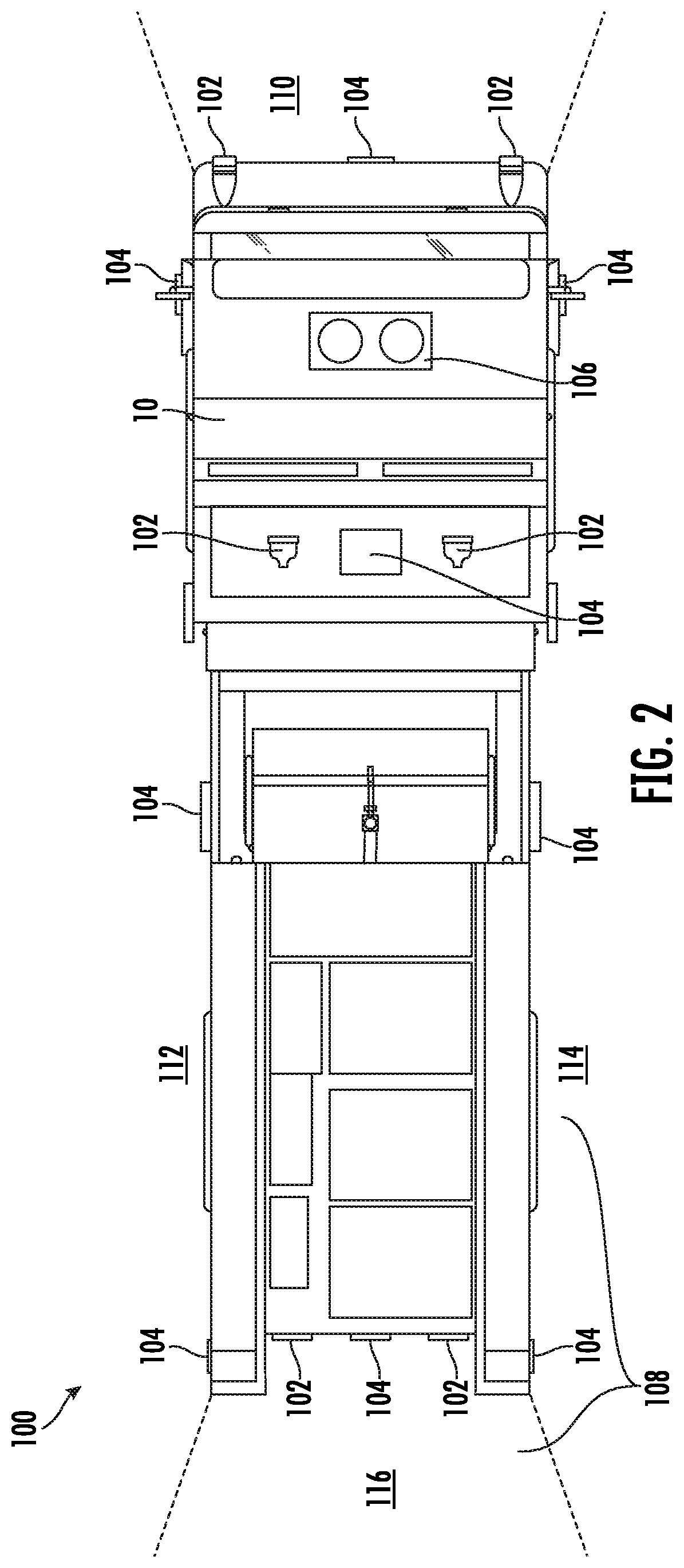 Patent US11776389 Figure 2 – Inter-vehicle optical network