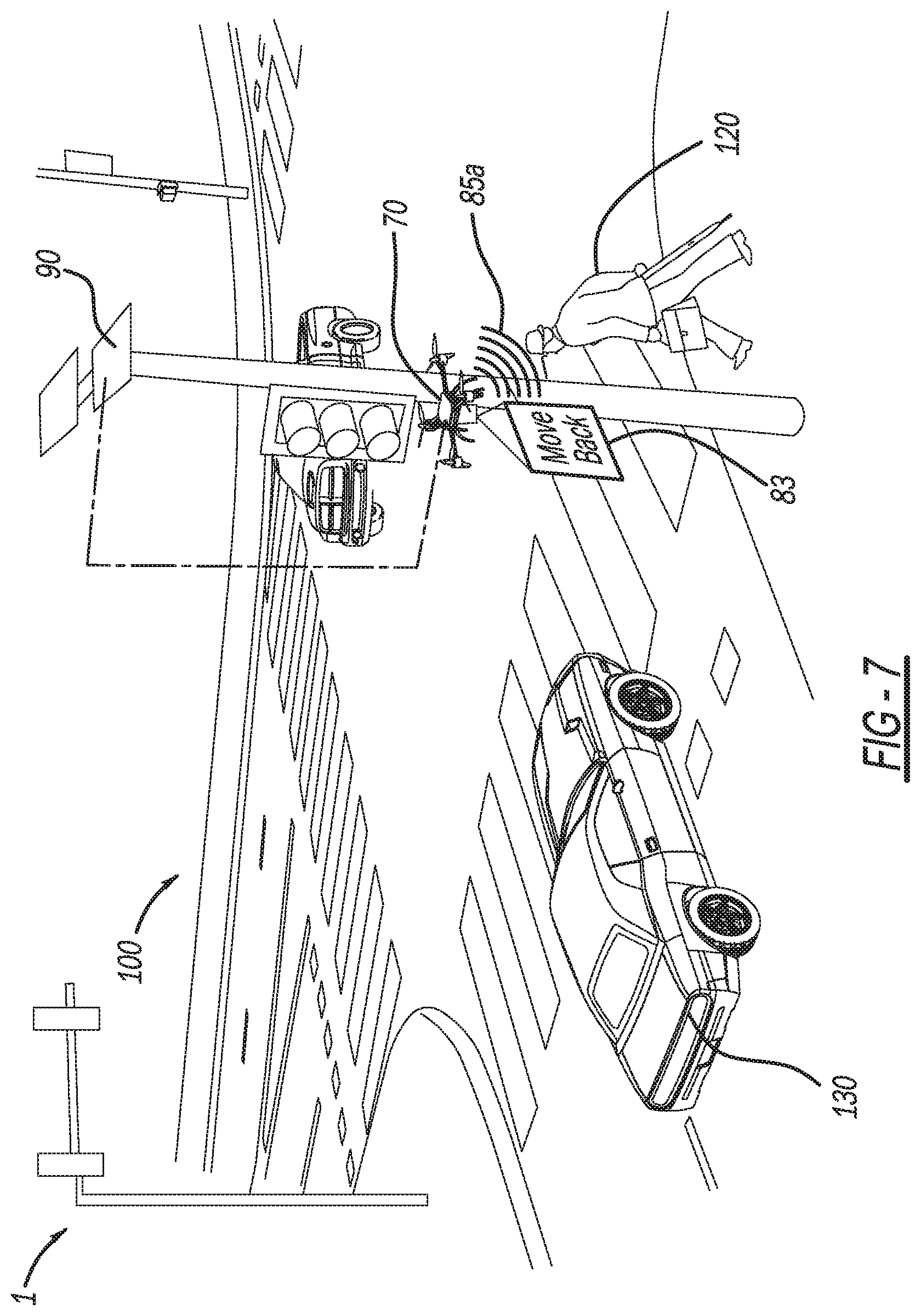 Patent US11776396 Figure 7 – Intersection infrastructure warning system