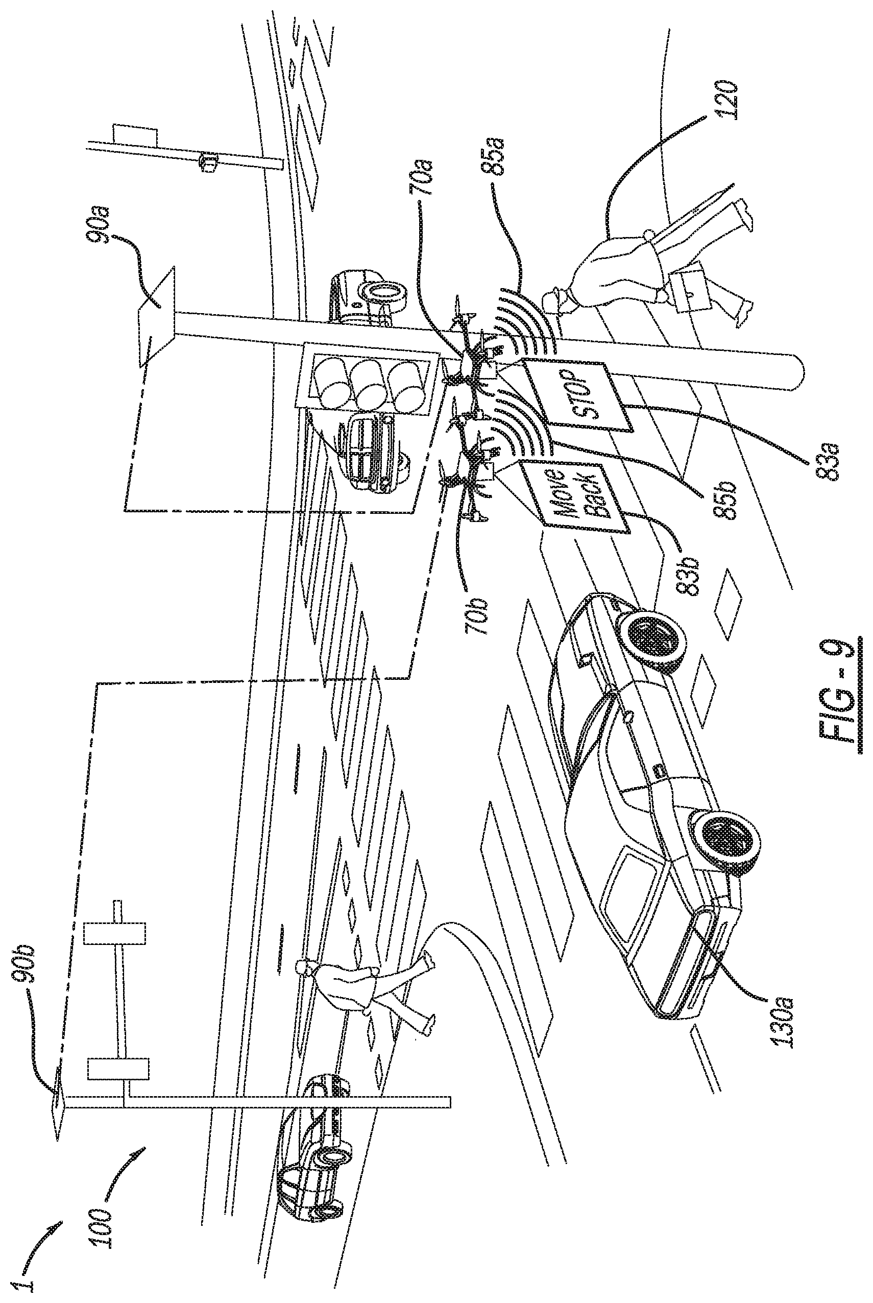 Patent US11776396 Figure 9 – Intersection infrastructure warning system