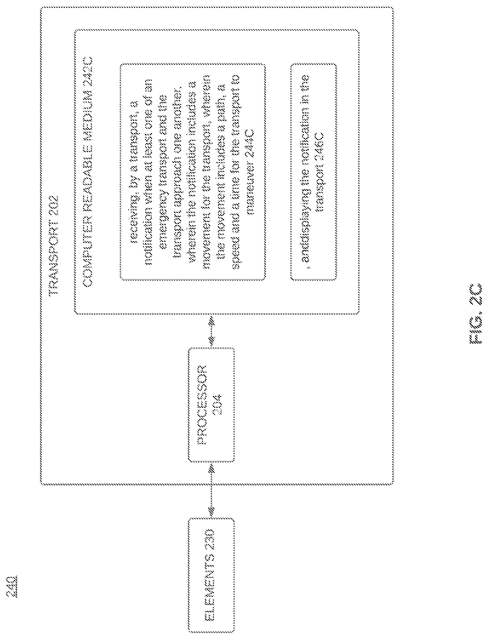 Patent US11776397 Figure 5 – Emergency notifications for transports