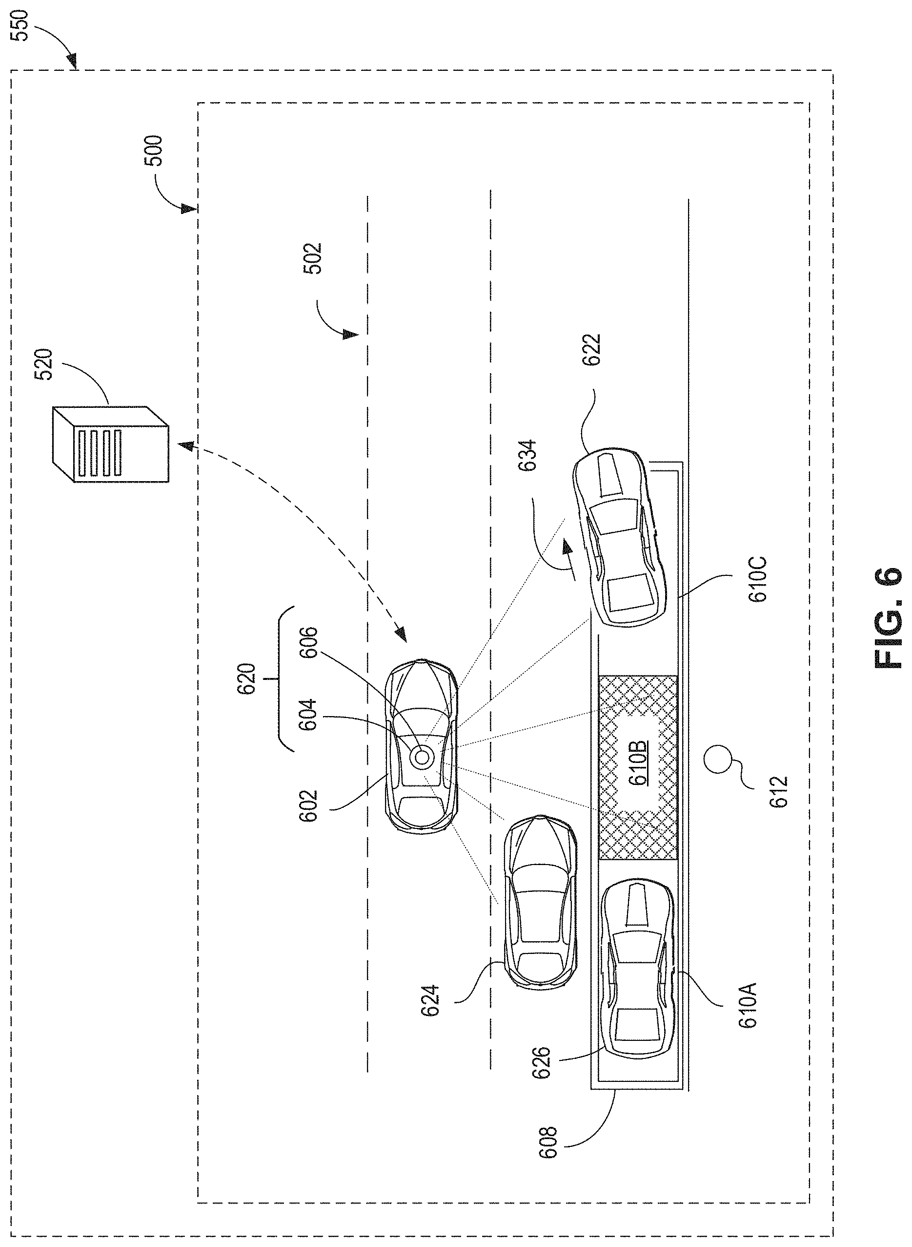 Patent US11776402 Figure 6 – Forecasting vehicle location occupancy