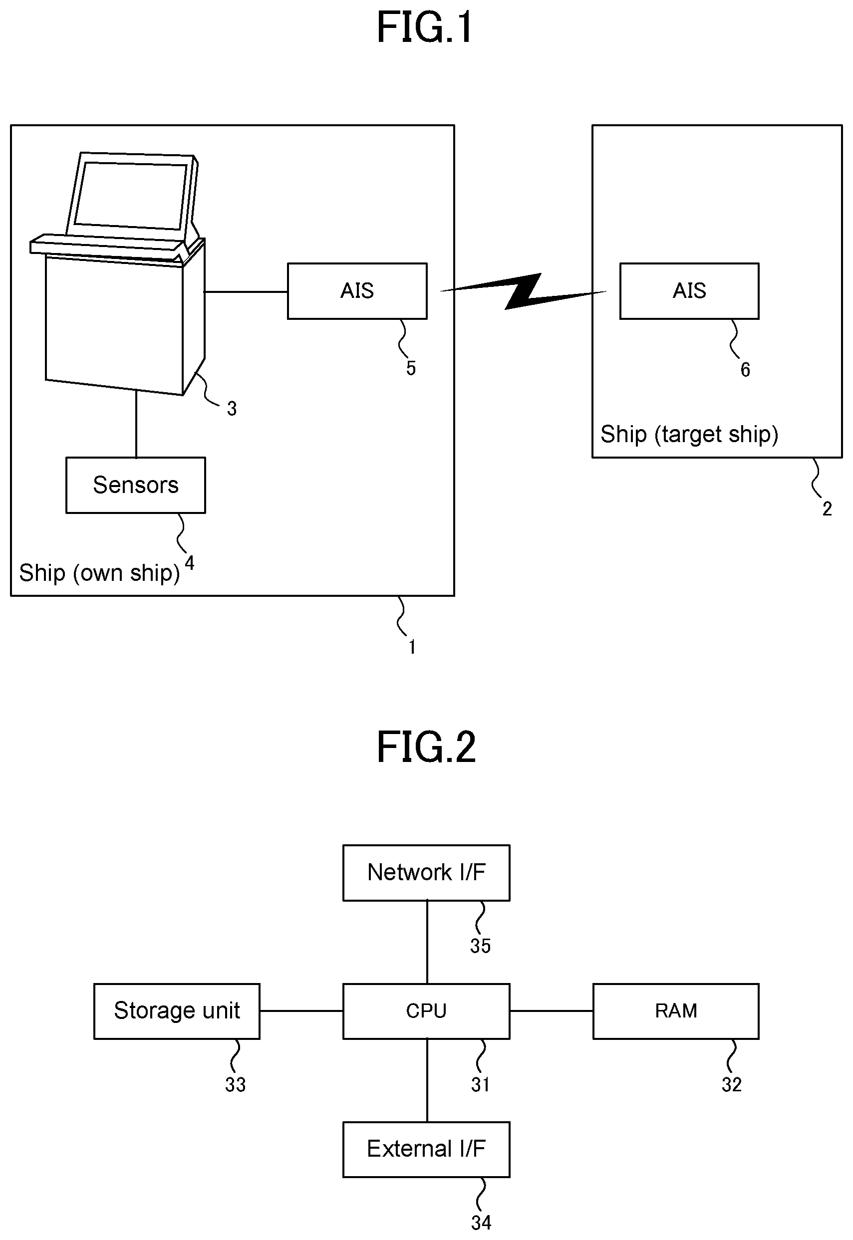 Patent US11776411 Figure 1 – Ship navigation assisting device