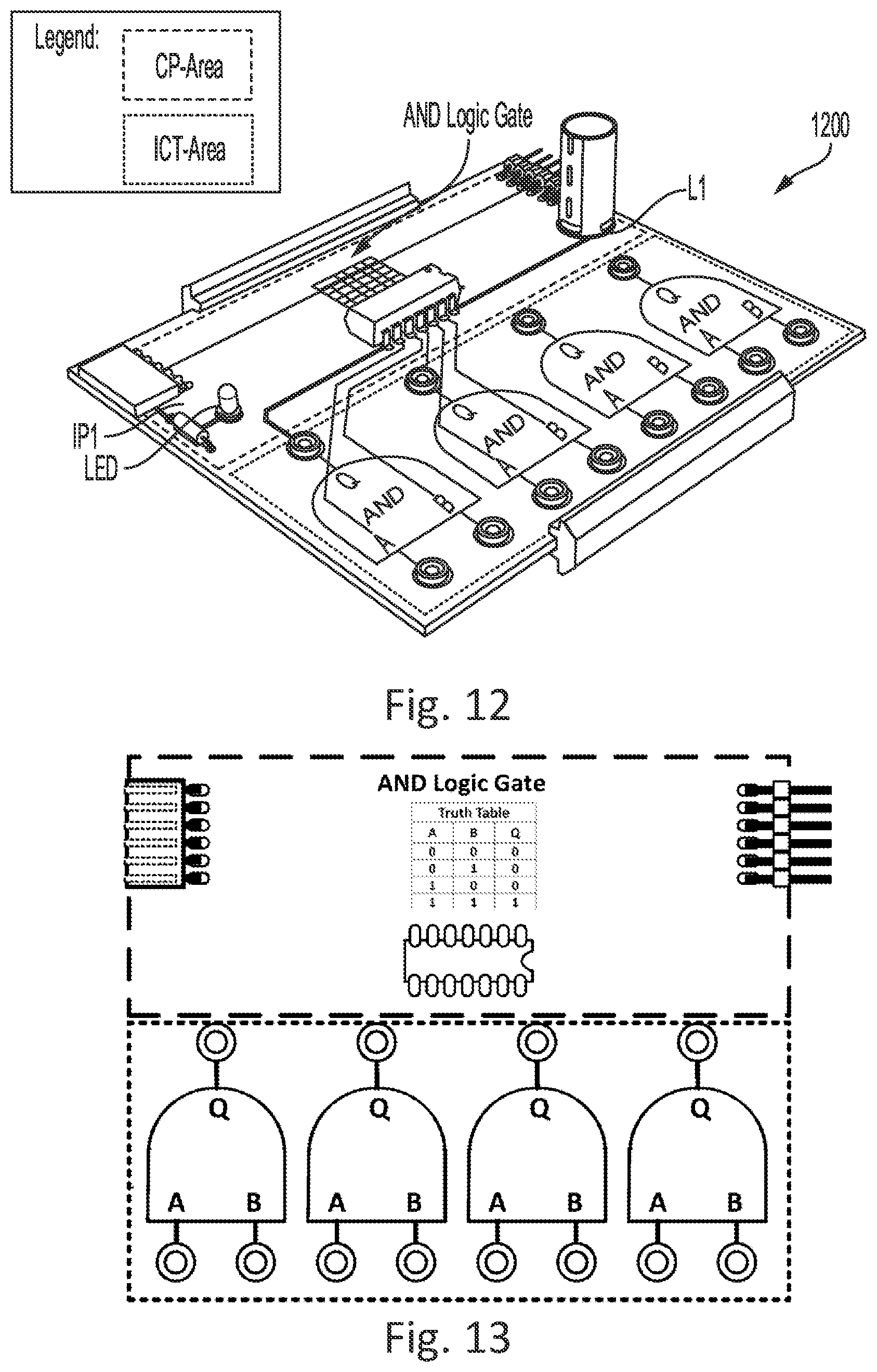 Patent US11776425 Figure 8 – Hardware simulation logic circuit bench