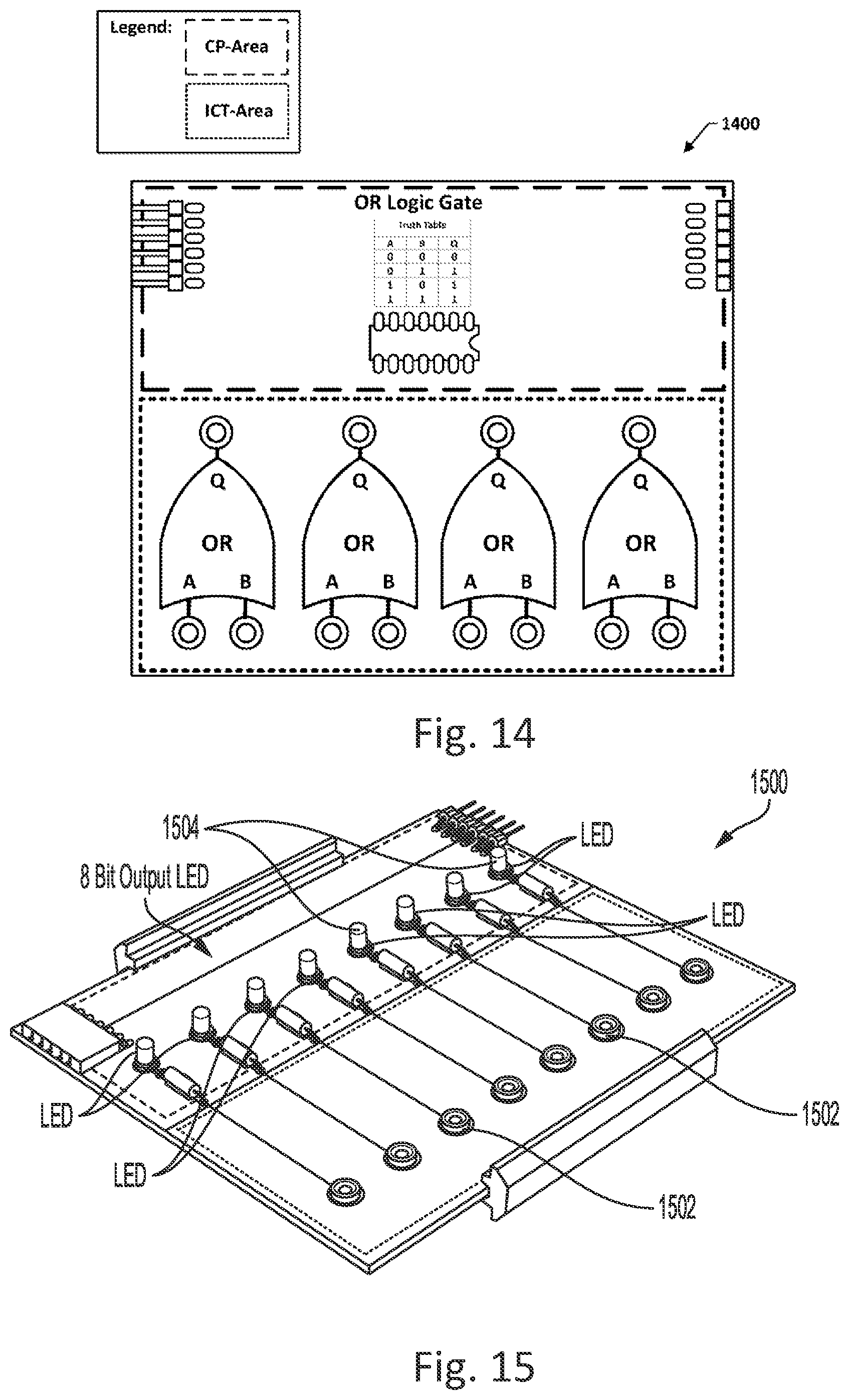 Patent US11776425 Figure 9 – Hardware simulation logic circuit bench