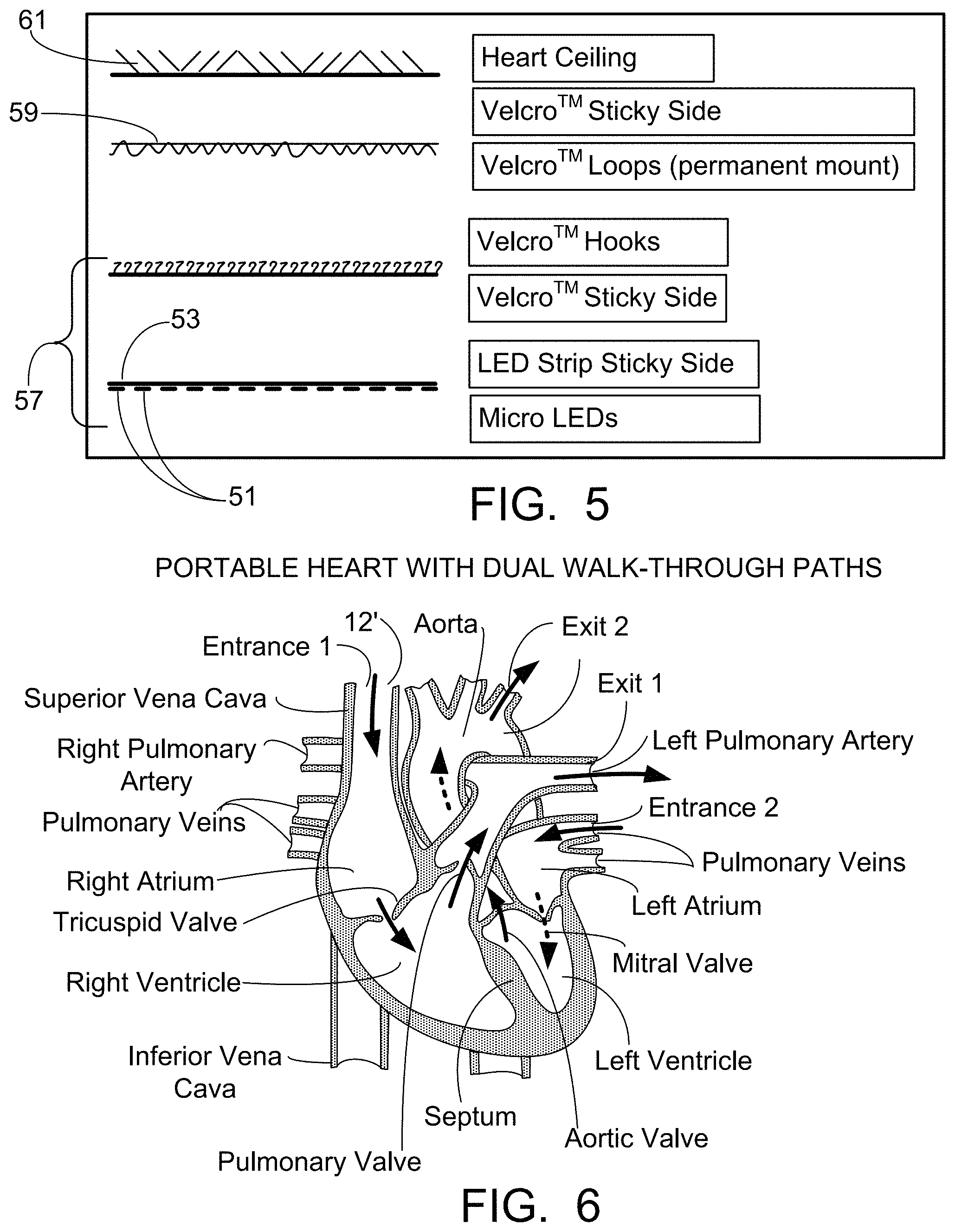 Patent US11776427 Figure 8 – Inflatable exhibit of a human heart and method