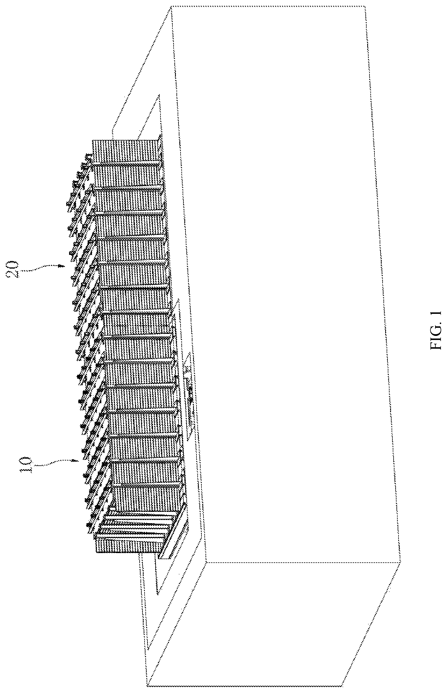 Patent US11776430 Figure 1 – Assembled structure container and plateform of seismic fault simulation test