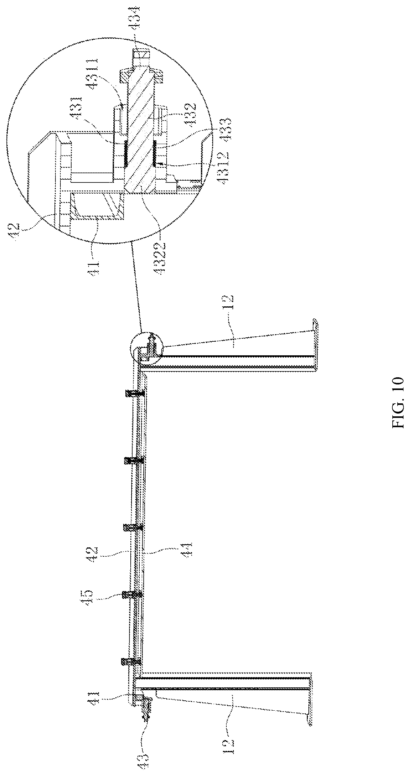 Patent US11776430 Figure 10 – Assembled structure container and plateform of seismic fault simulation test