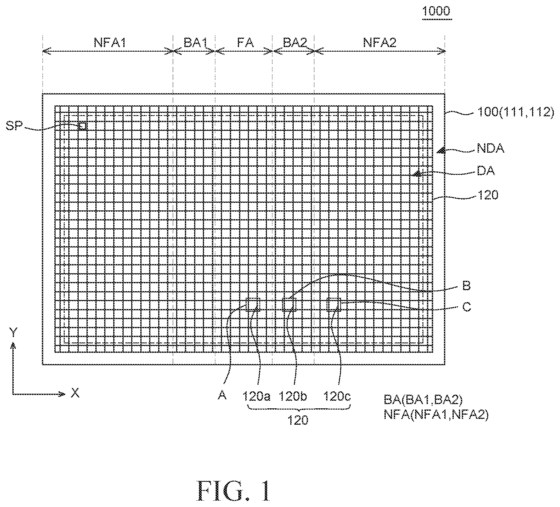 Patent US11776436 Figure 1 – Foldable display device