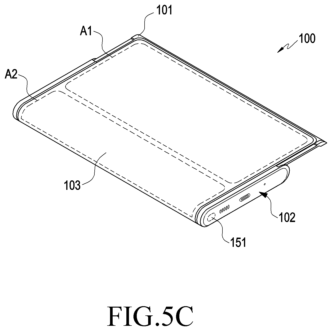 Patent US11776440 Figure 6 – Electronic device including flexible display and method of operating the same