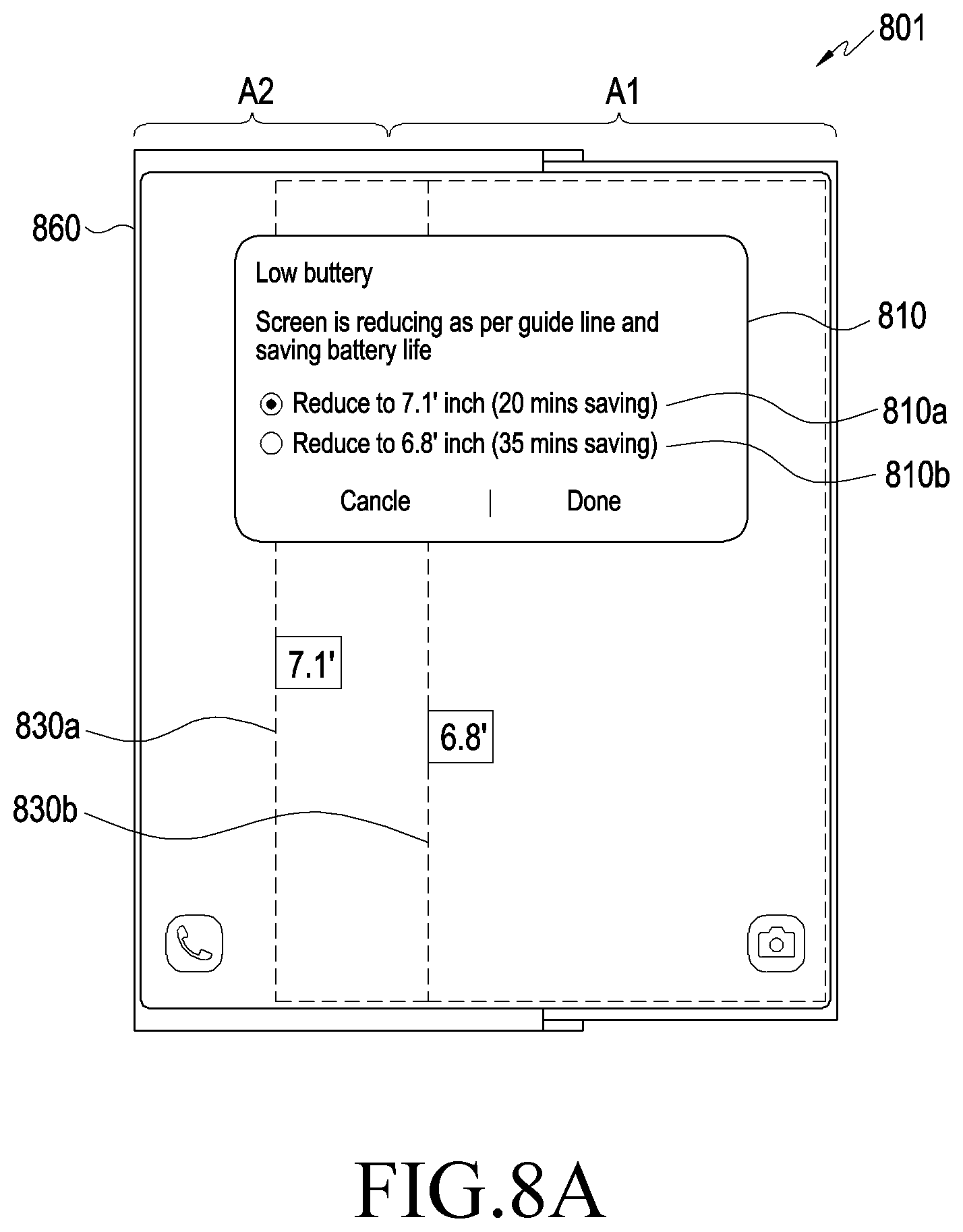 Patent US11776440 Figure 9 – Electronic device including flexible display and method of operating the same