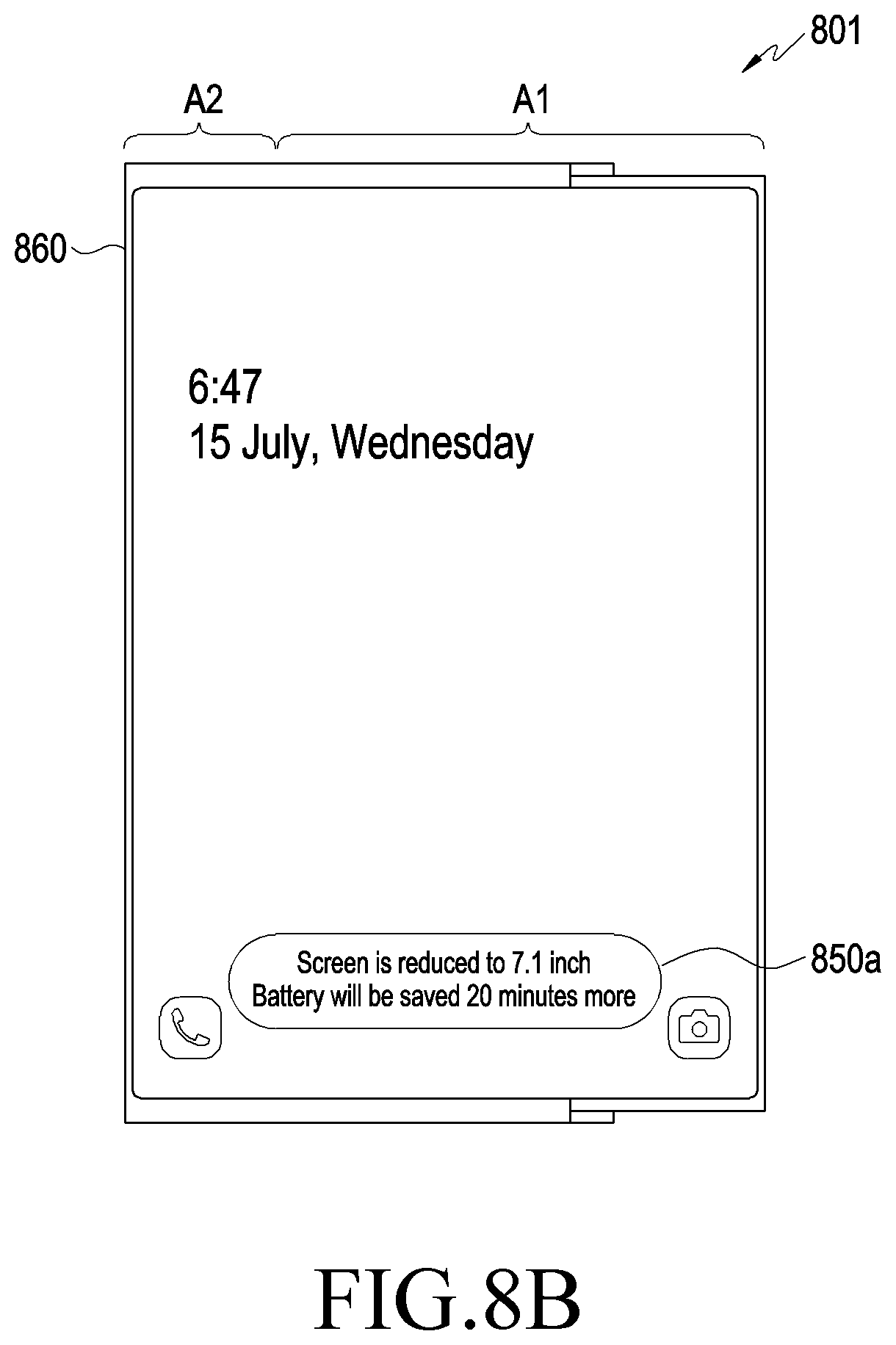 Patent US11776440 Figure 10 – Electronic device including flexible display and method of operating the same
