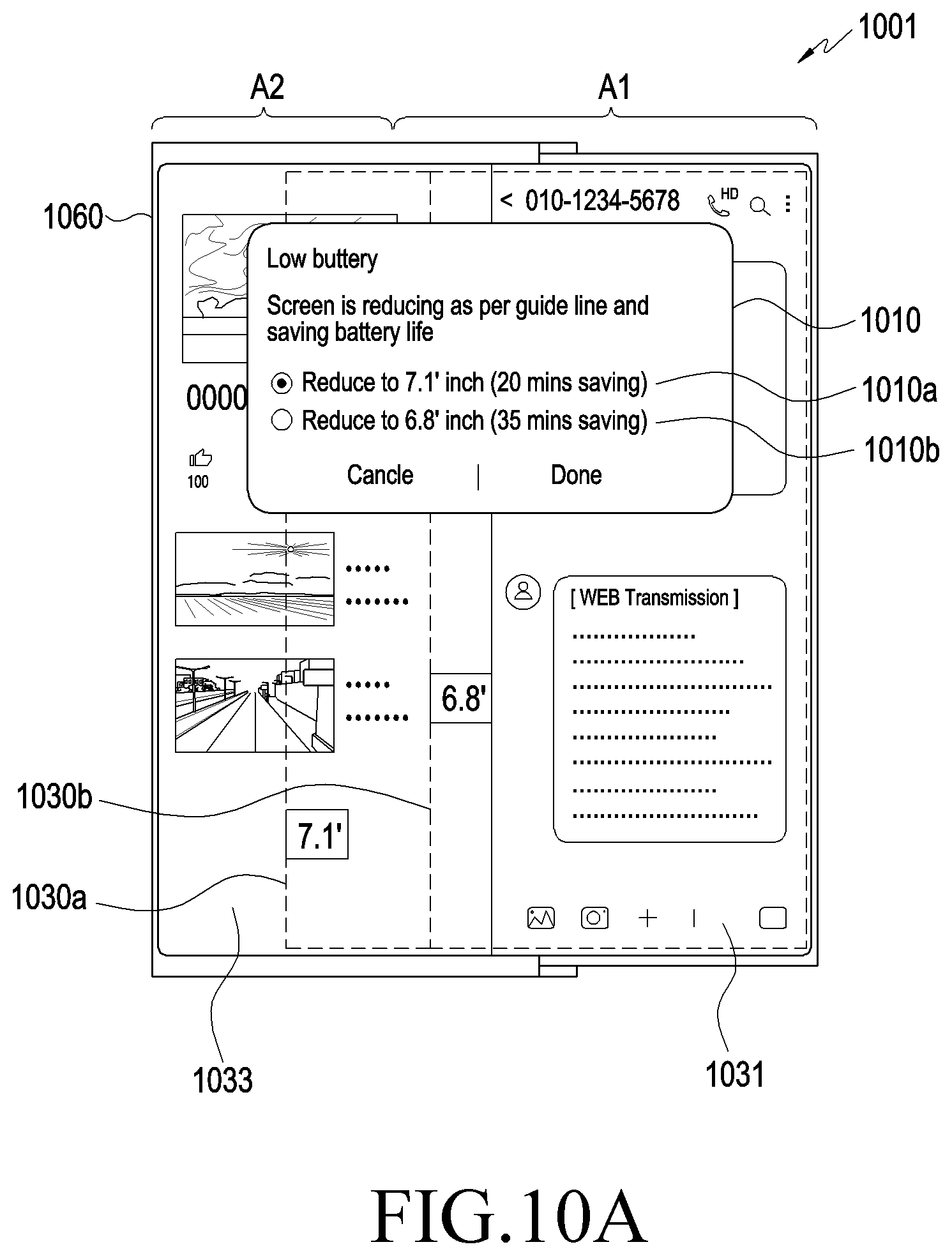 Patent US11776440 Figure 14 – Electronic device including flexible display and method of operating the same