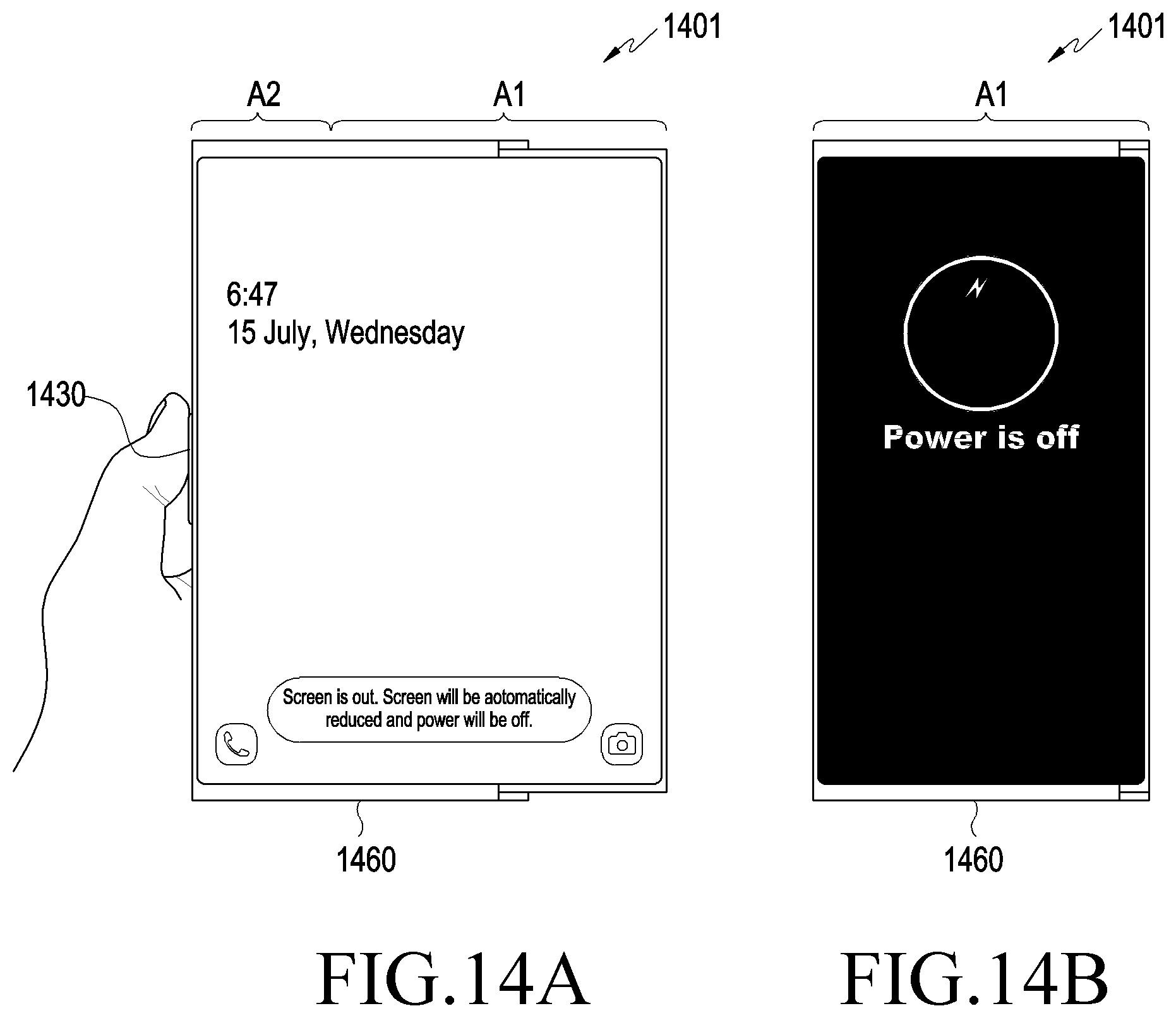 Patent US11776440 Figure 20 – Electronic device including flexible display and method of operating the same