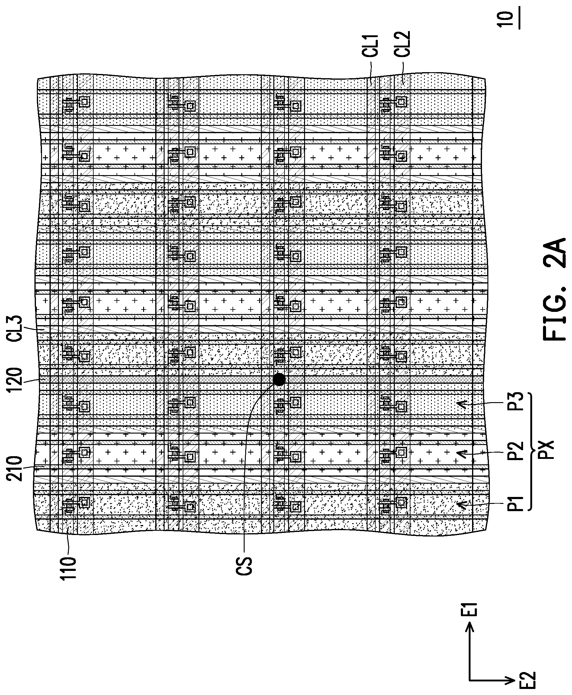 Patent US11776444 Figure 2 – Pixel array substrate