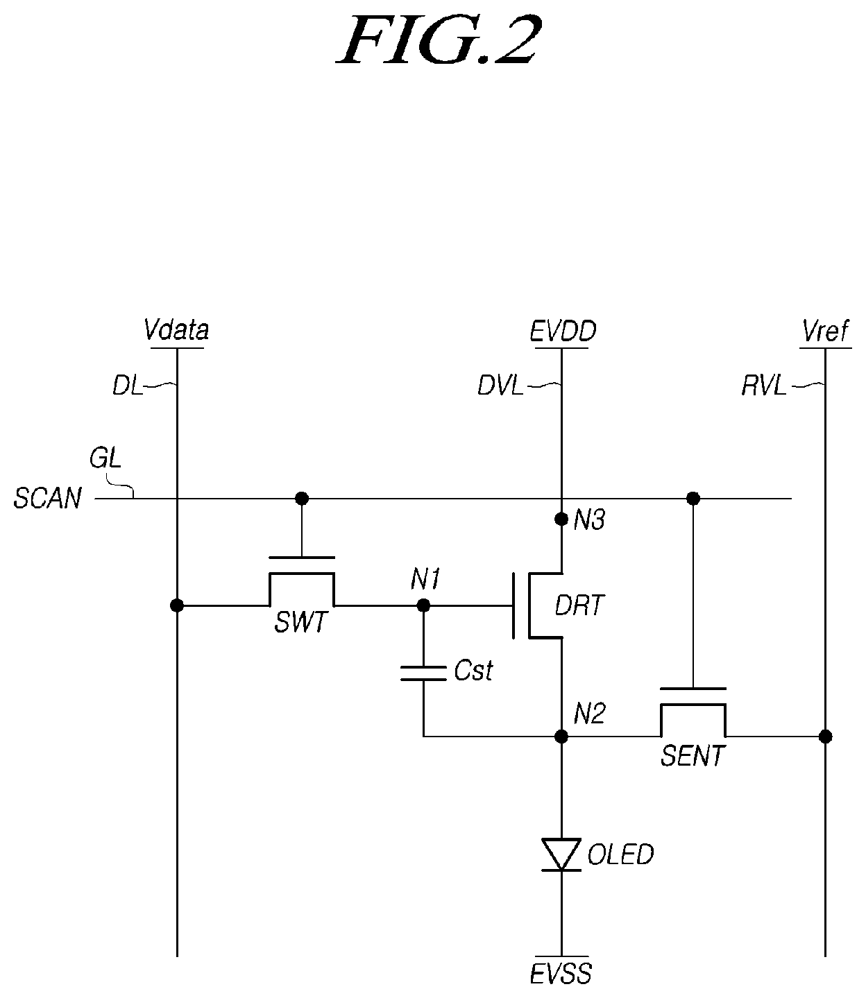 Patent US11776447 Figure 2 – Display device, data driving circuit and display panel