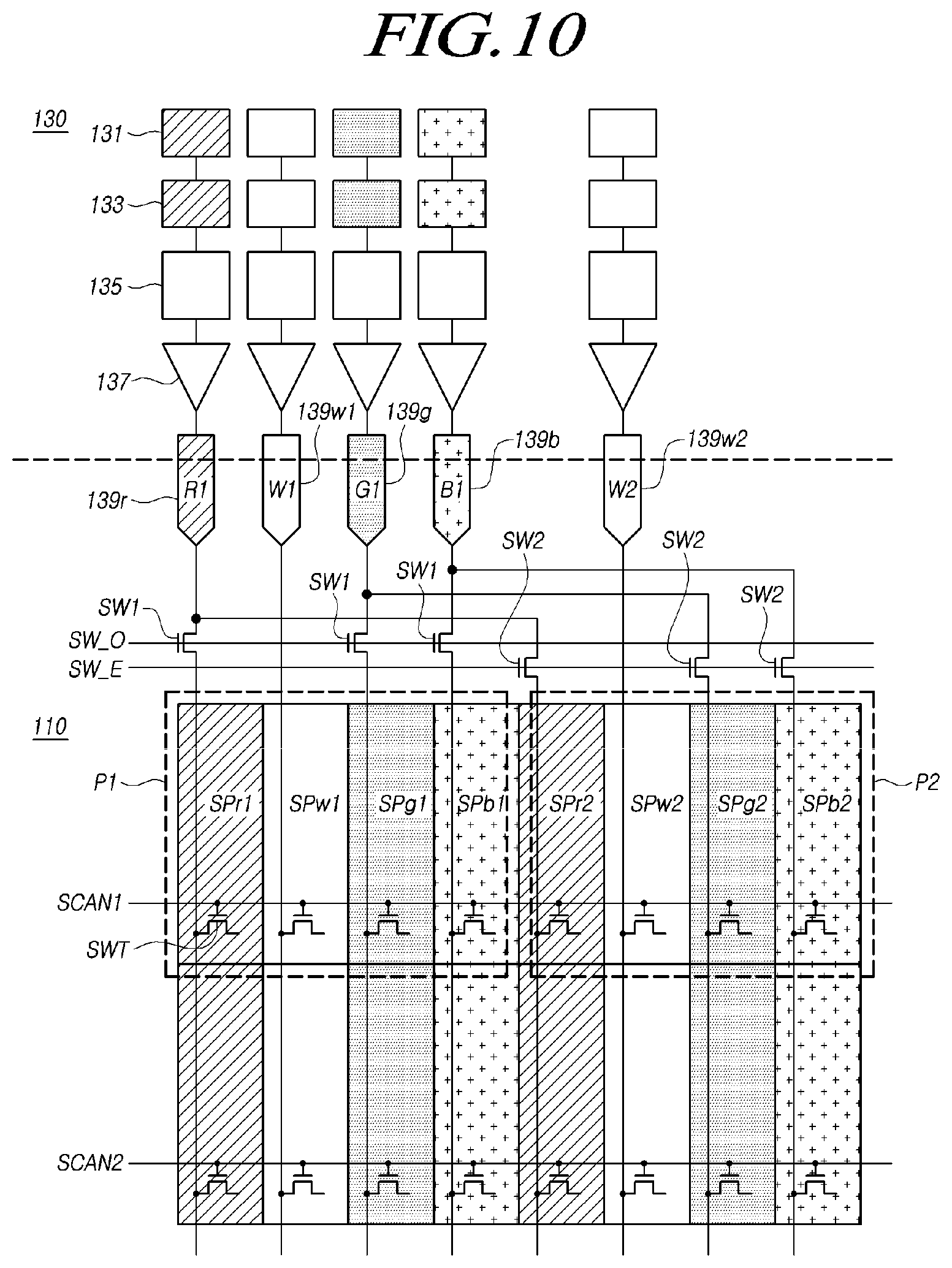 Patent US11776447 Figure 10 – Display device, data driving circuit and display panel