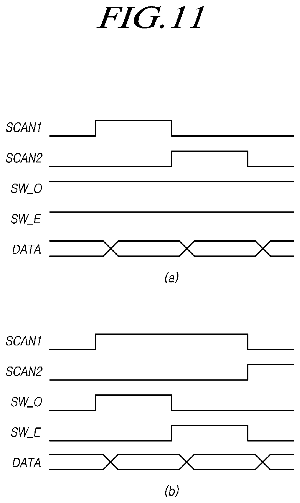 Patent US11776447 Figure 11 – Display device, data driving circuit and display panel