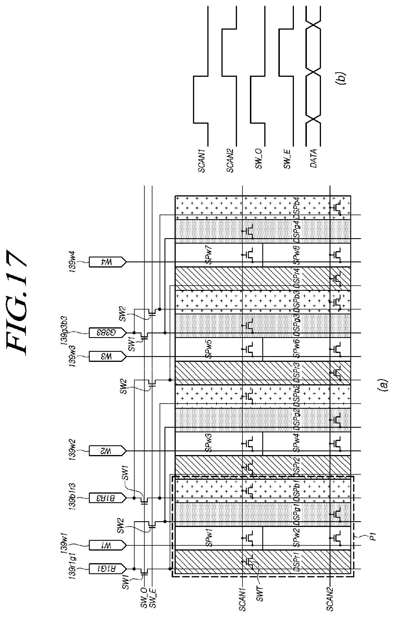 Patent US11776447 Figure 17 – Display device, data driving circuit and display panel