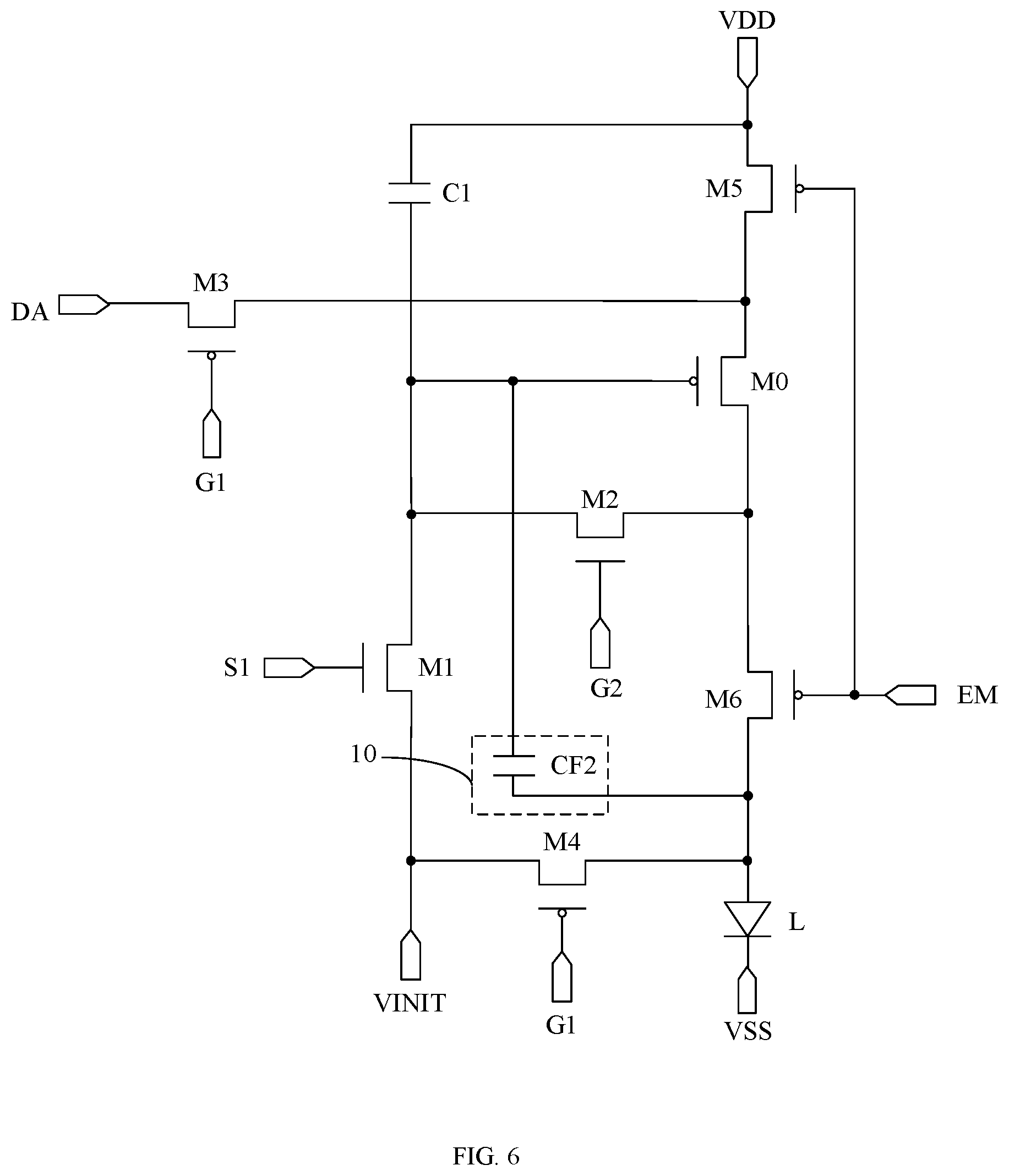 Patent US11776449 Figure 6 – Pixel circuit, display panel and display apparatus