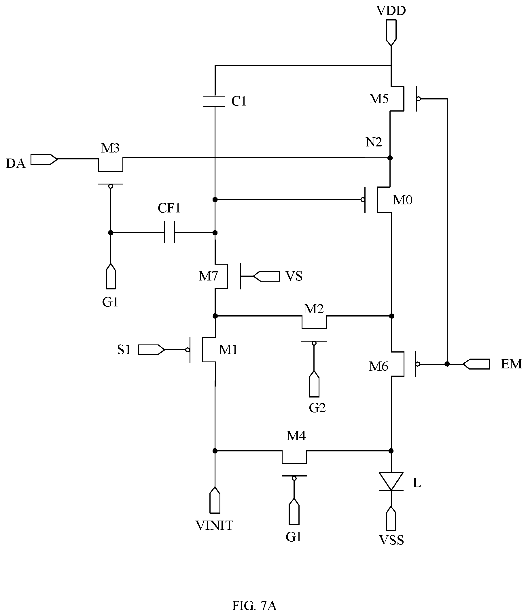 Patent US11776449 Figure 7 – Pixel circuit, display panel and display apparatus