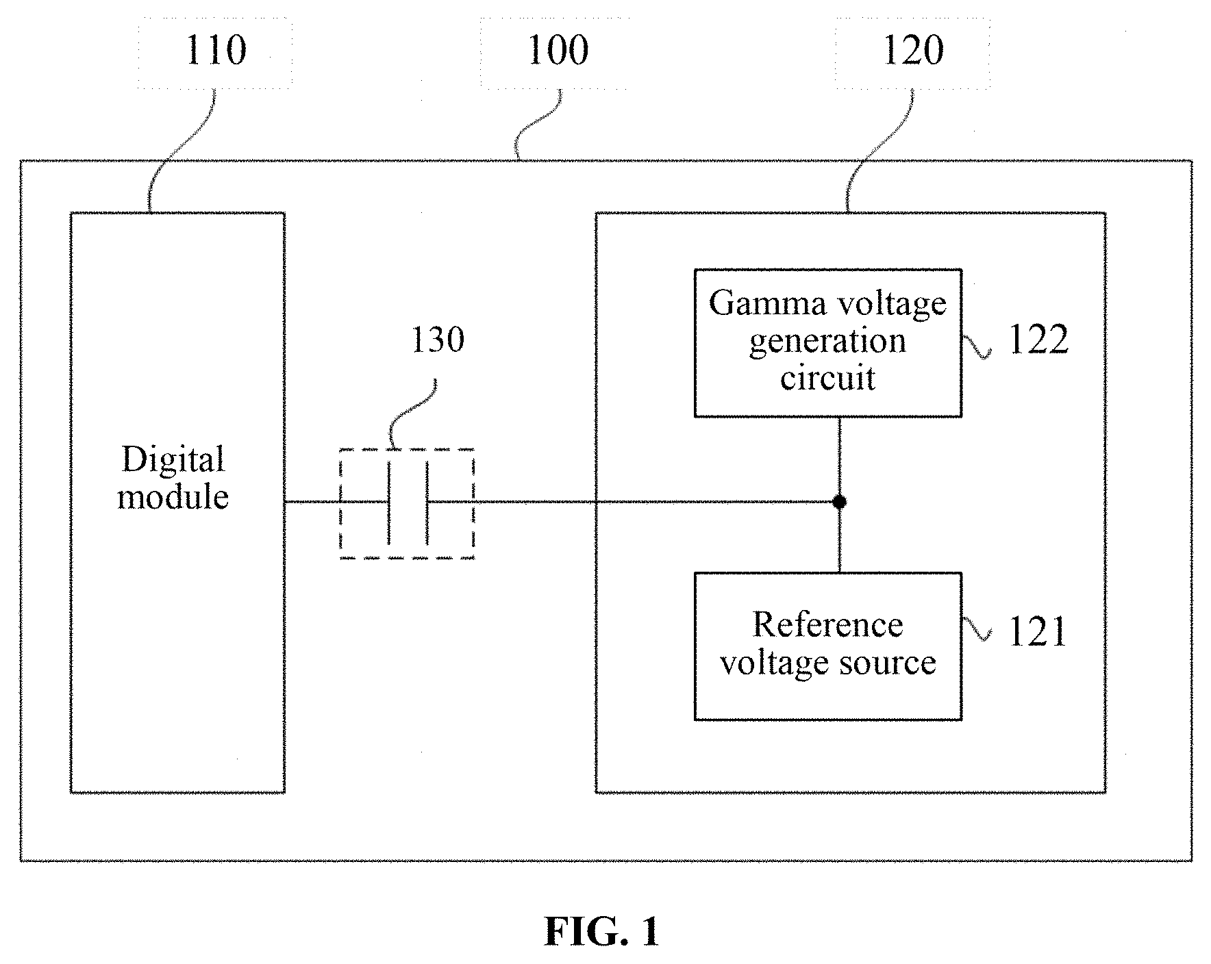 Patent US11776455 — Driving chip and display apparatus — Figure 1