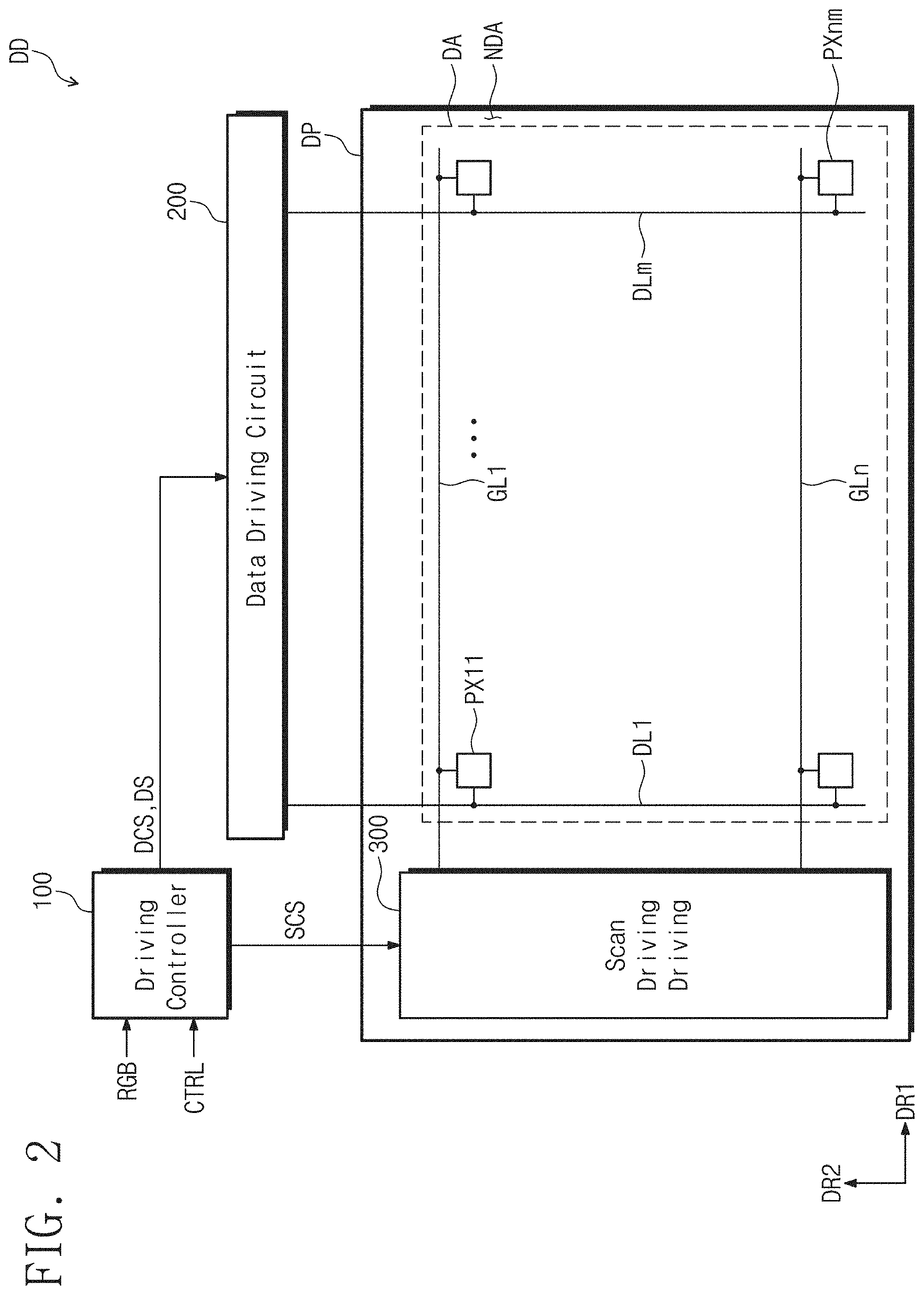 Patent US11776458 Figure 2 – Display device and method of operation the same